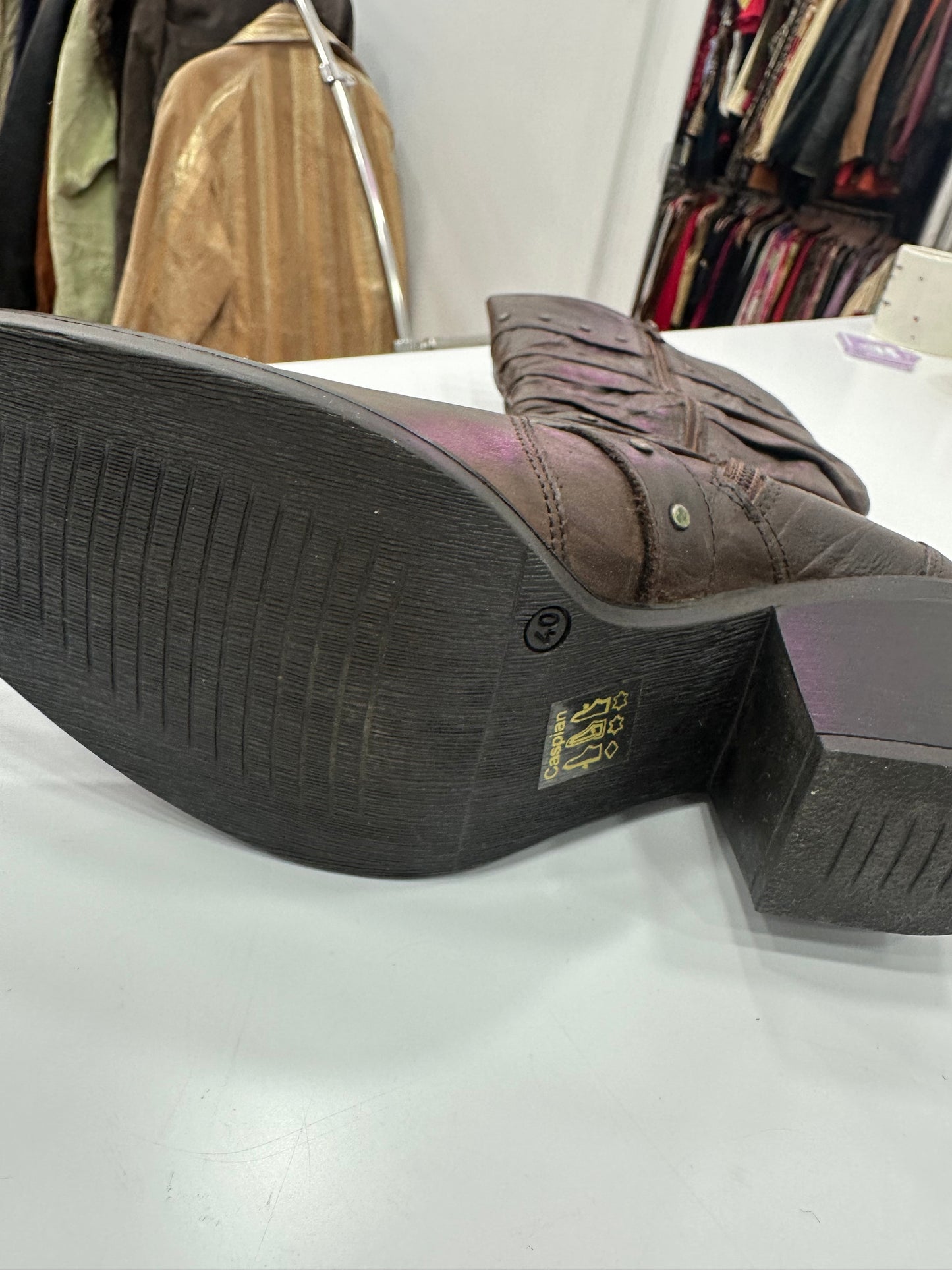 Deadstock leather boots