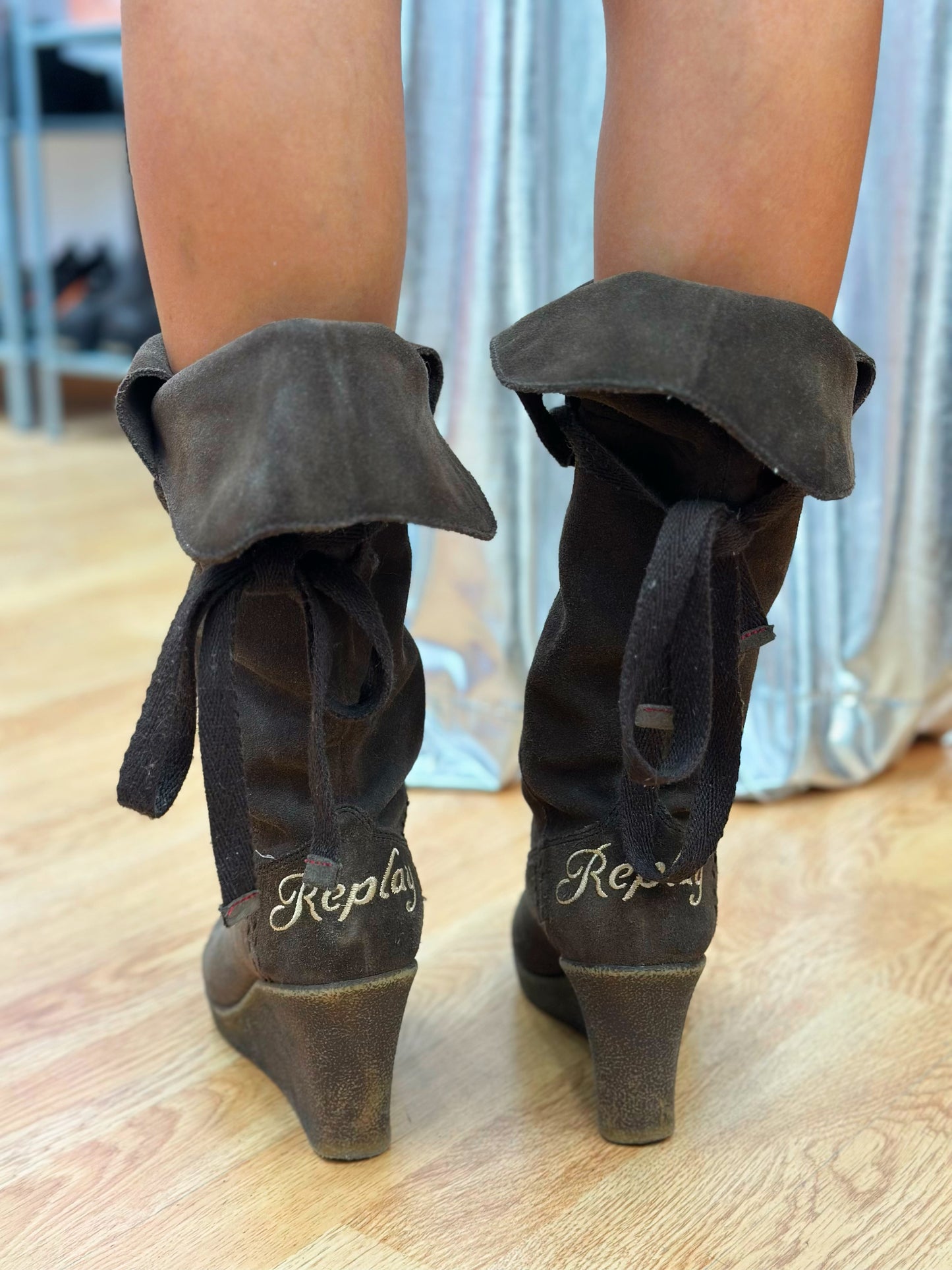 Replay leather boots