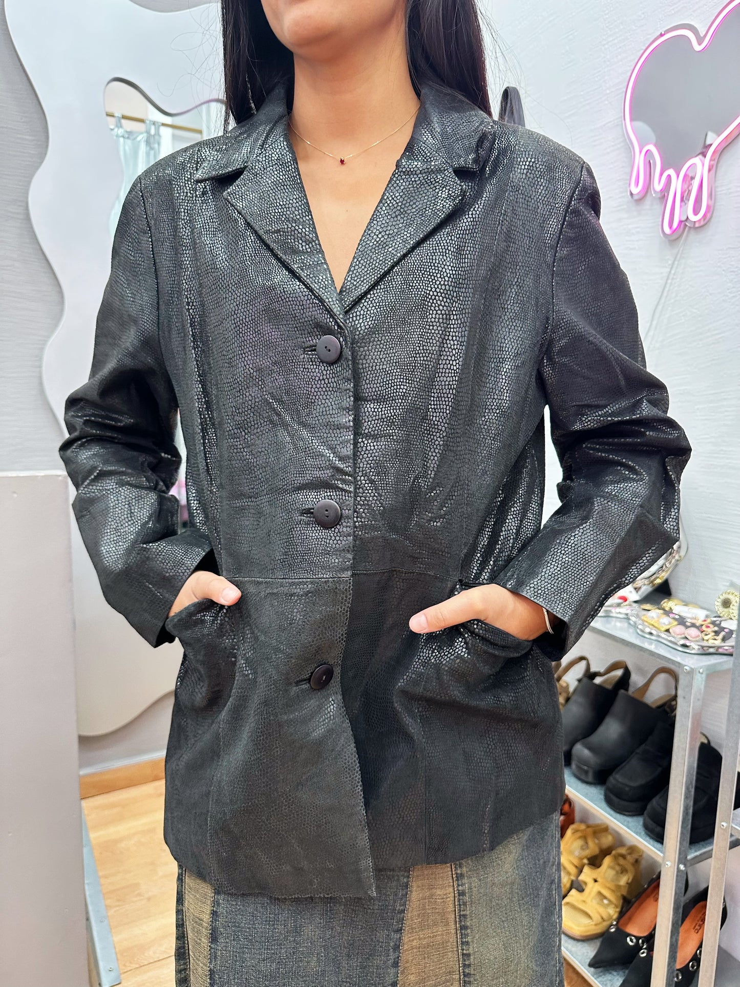 Leather jacket