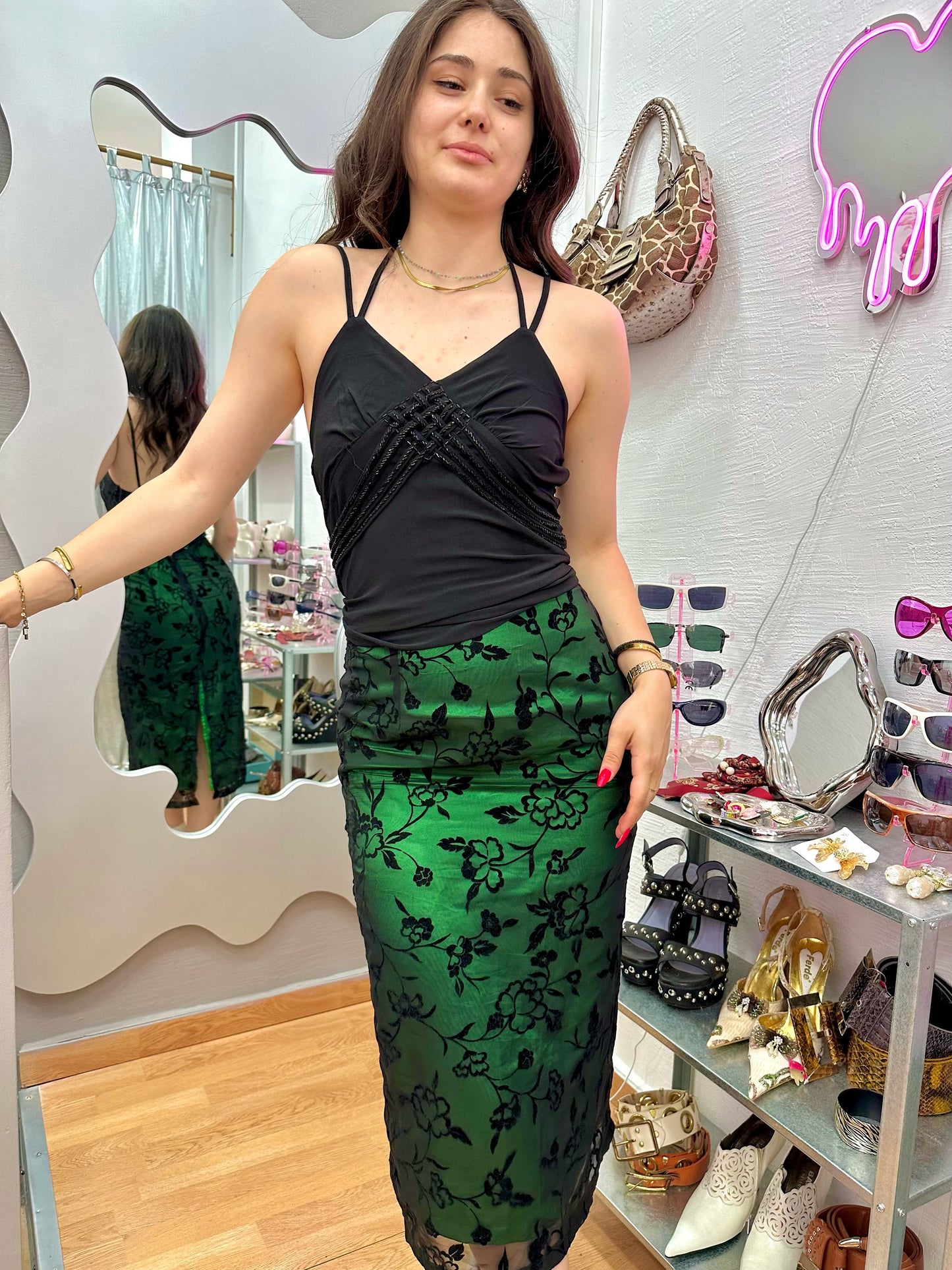 90s pencil skirt