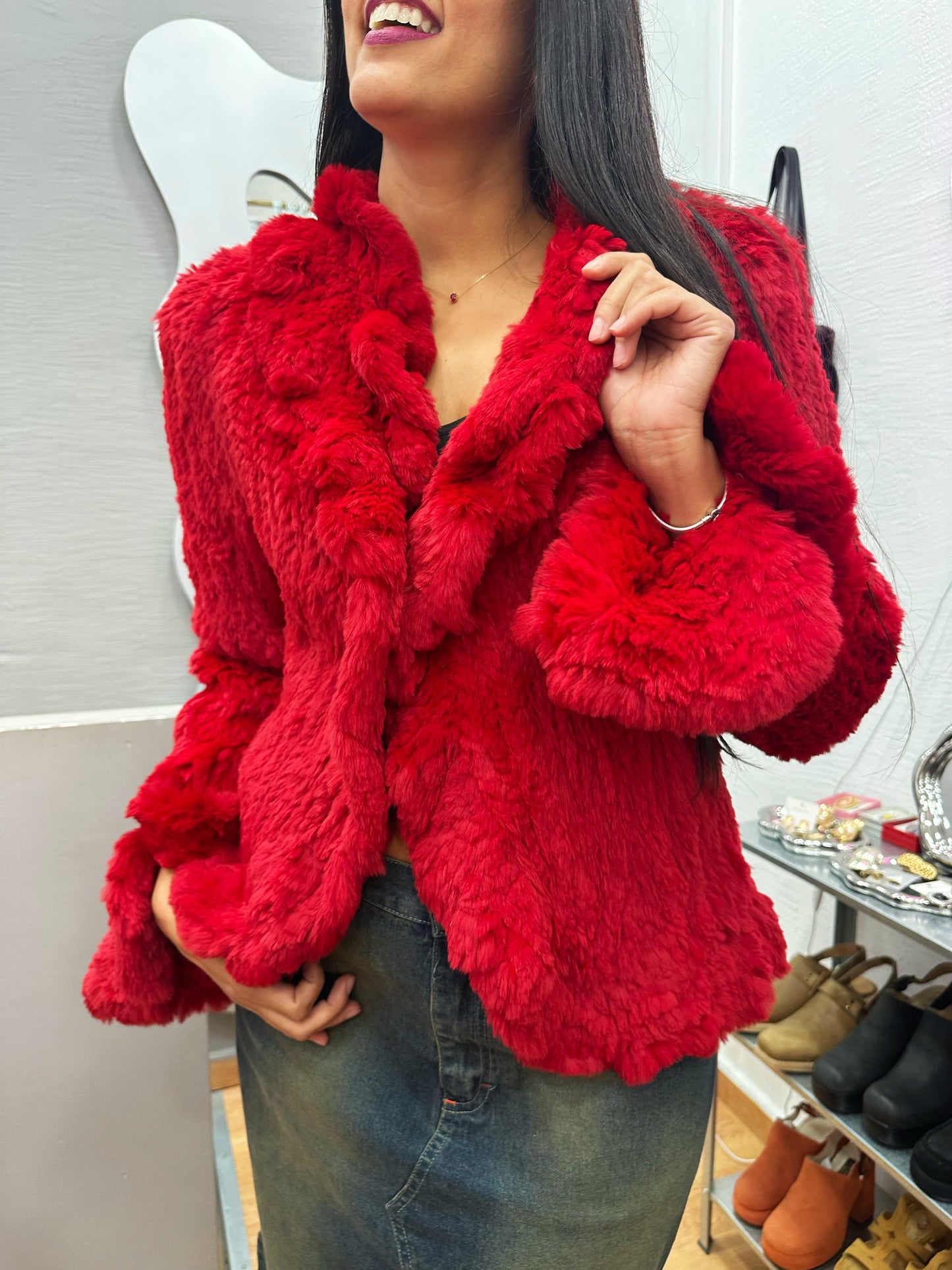 Deadstock real fur jacket