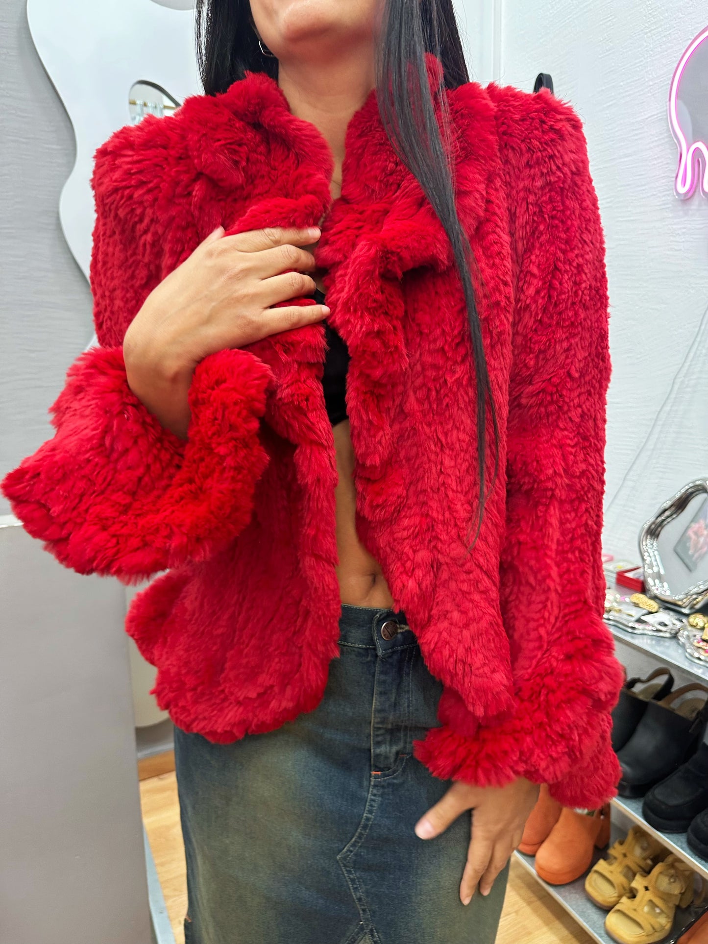 Deadstock real fur jacket