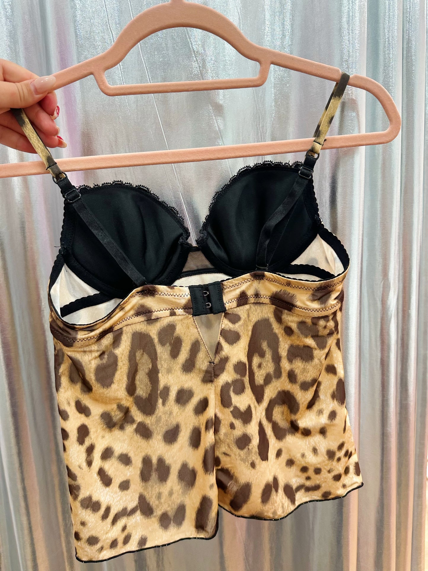 Leopard corset top