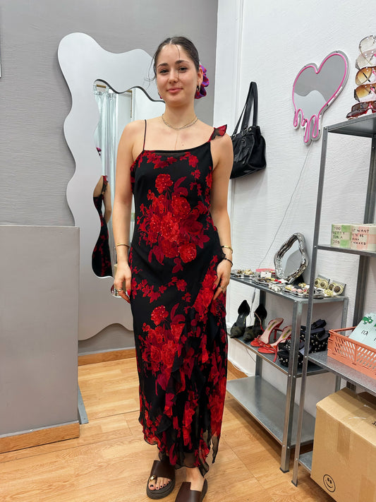 Flower 90s maxi dress