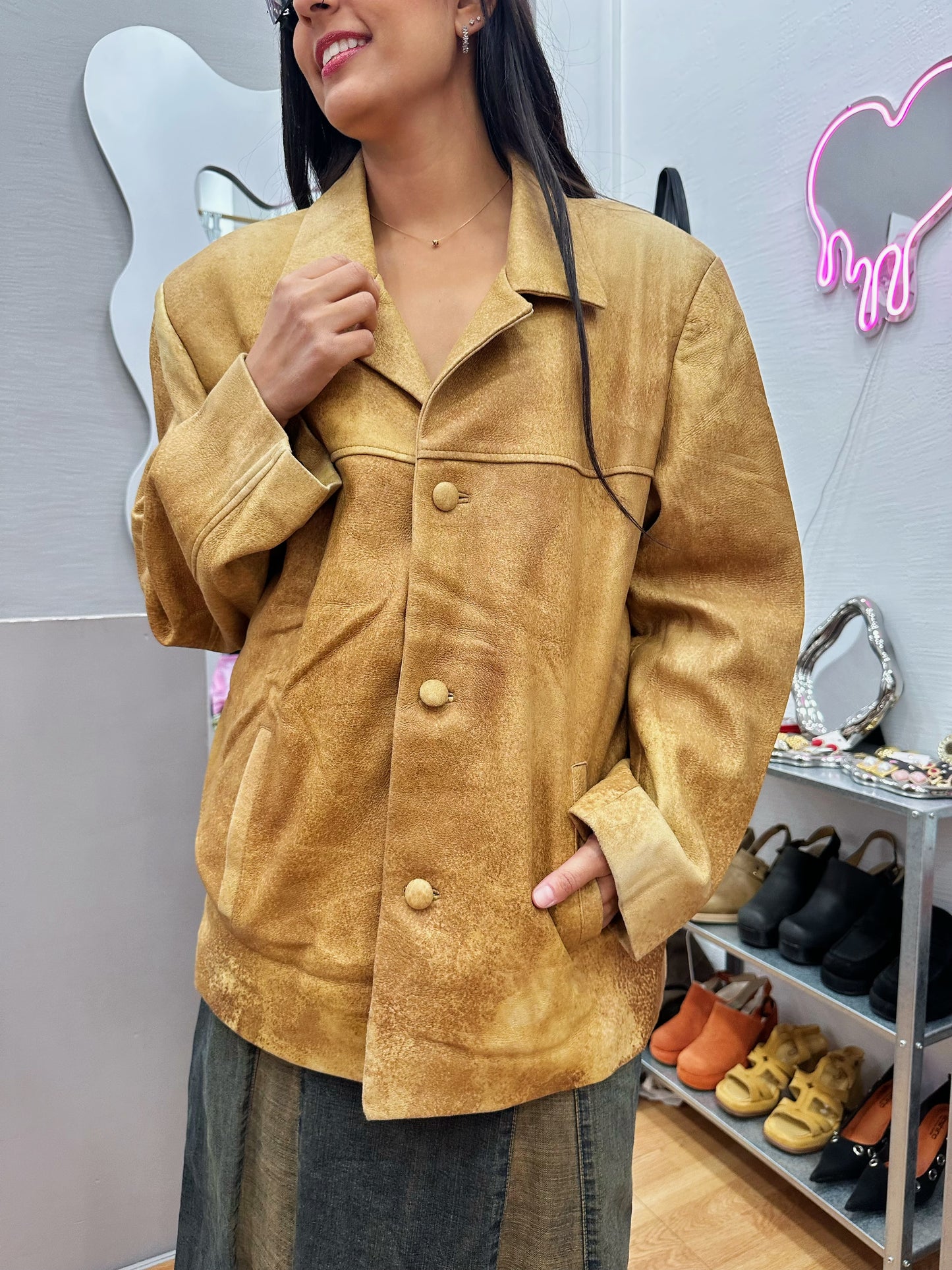 Genuine leather jacket