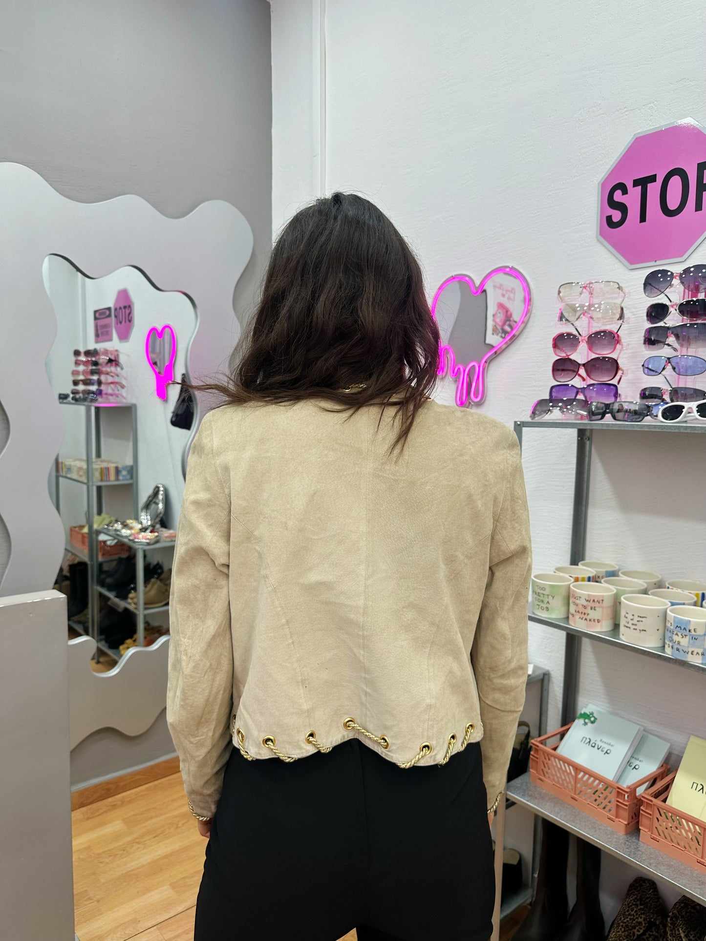 80s genuine leather jacket