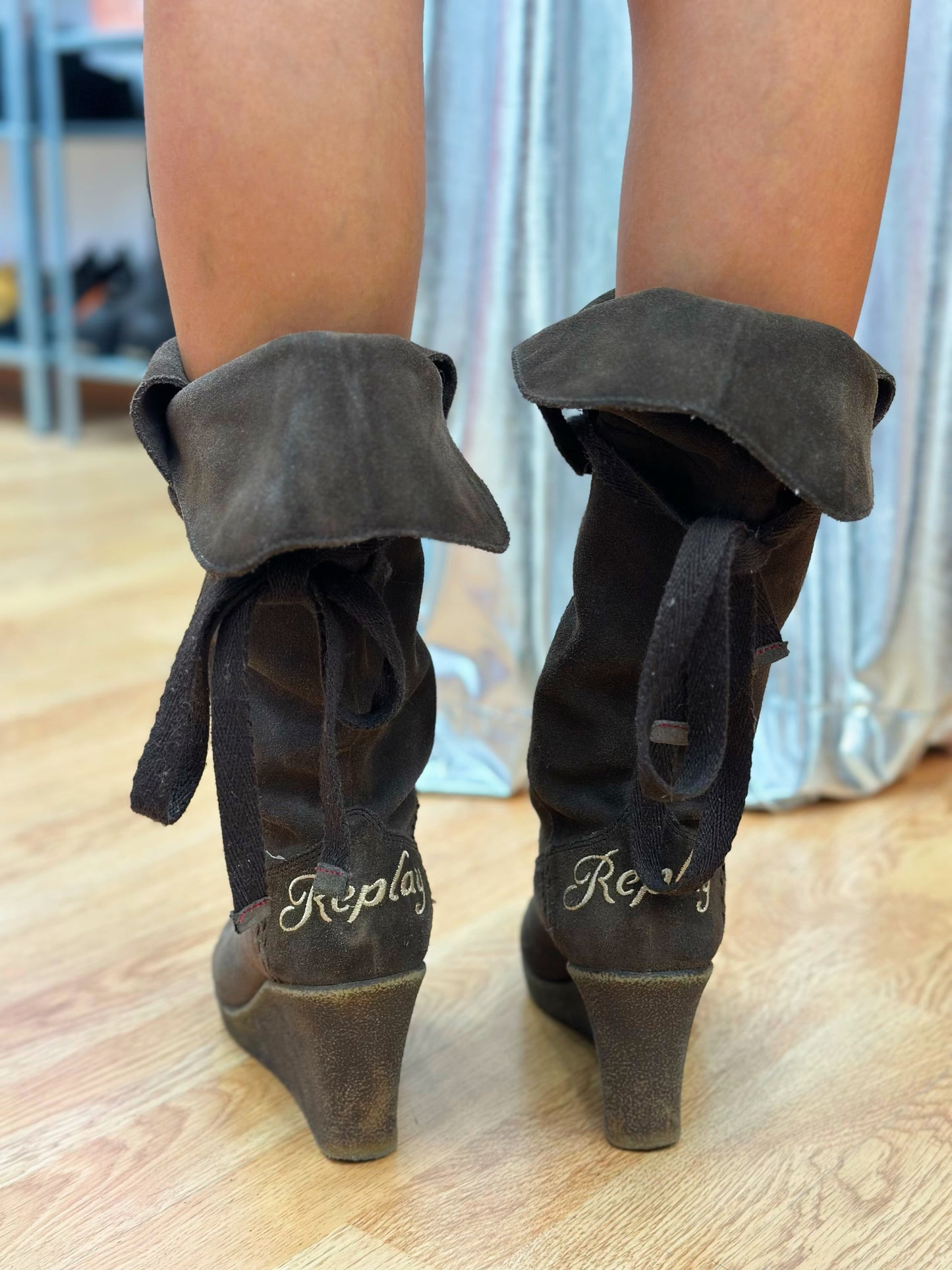 Replay leather boots