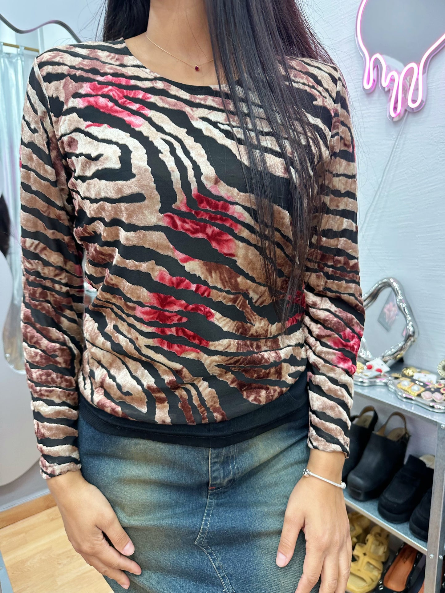 Animal printed blouse
