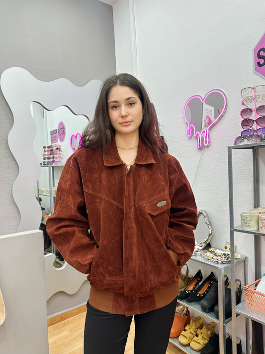 Velvet / suede bomber