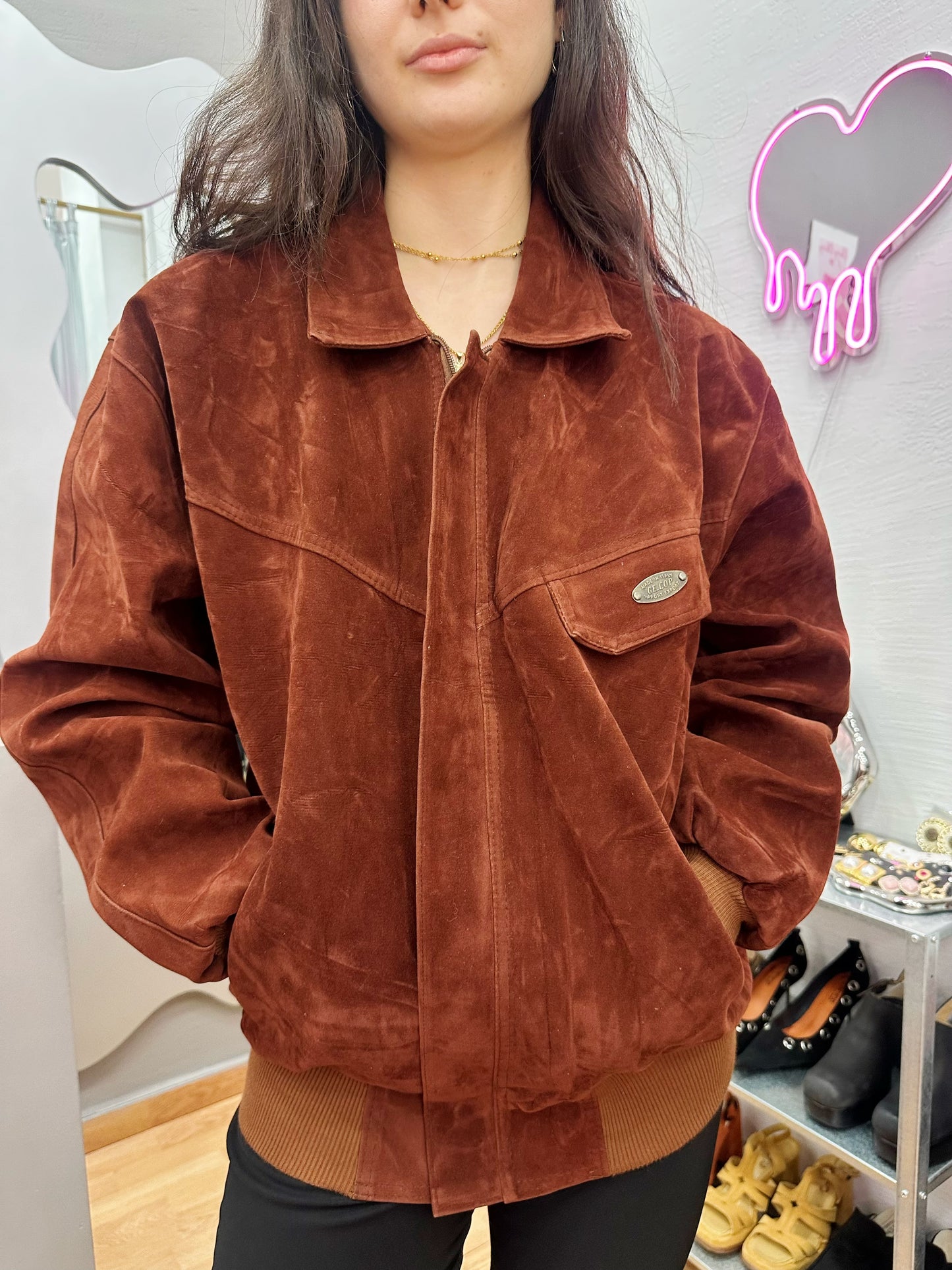Velvet / suede bomber