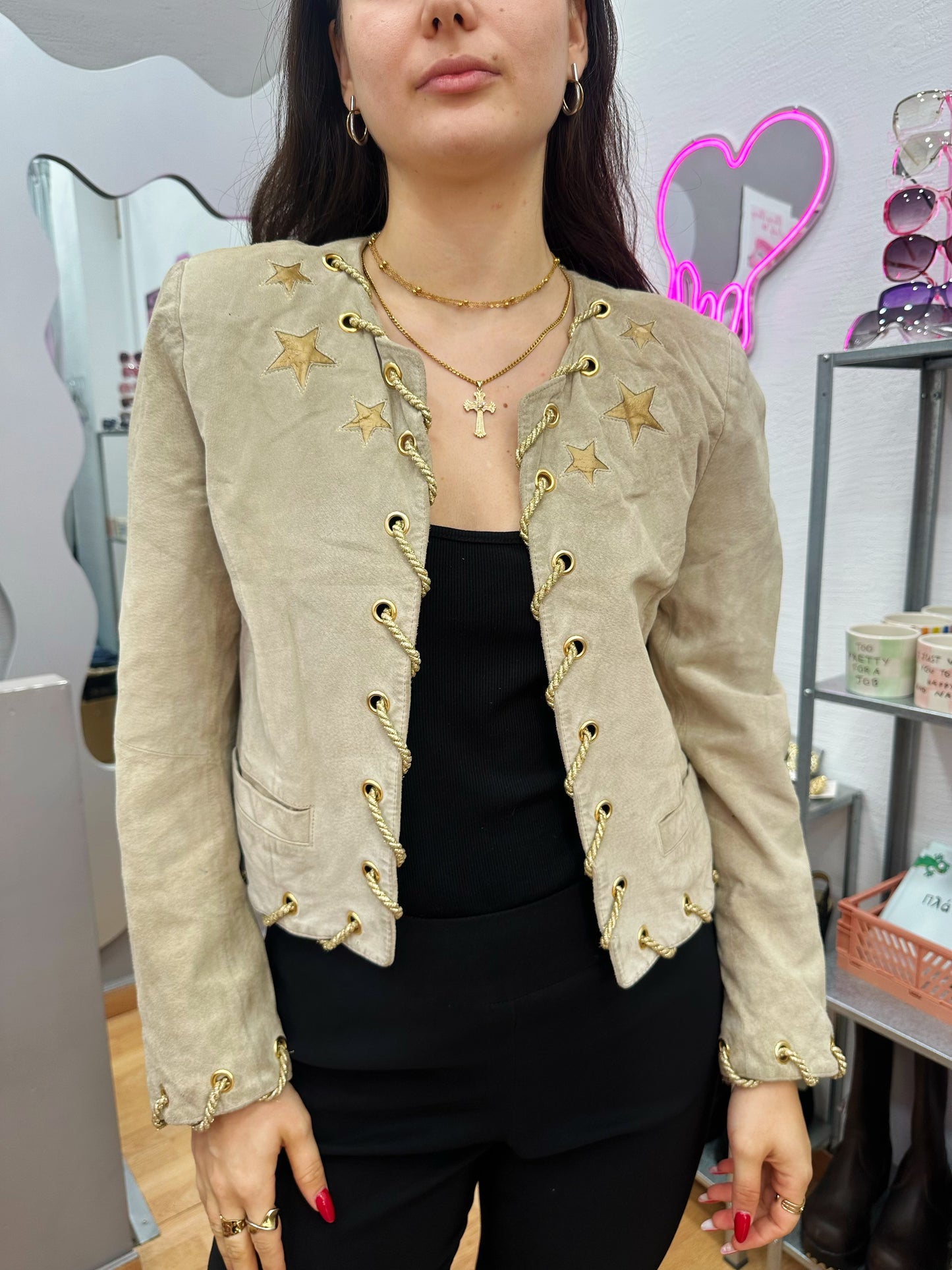 80s genuine leather jacket