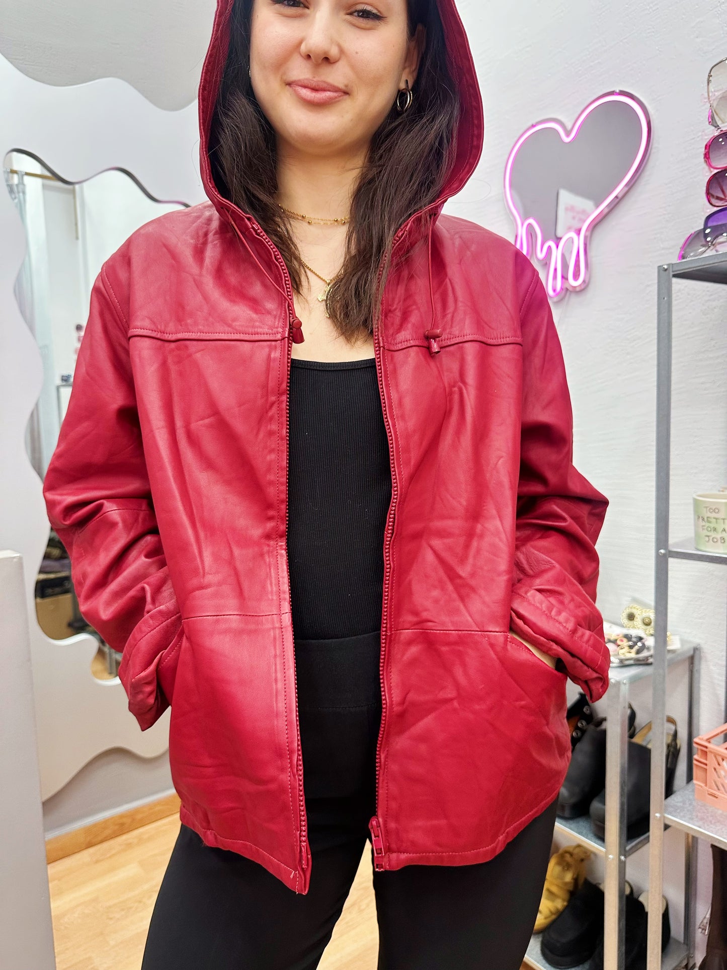 Nappa leather jacket