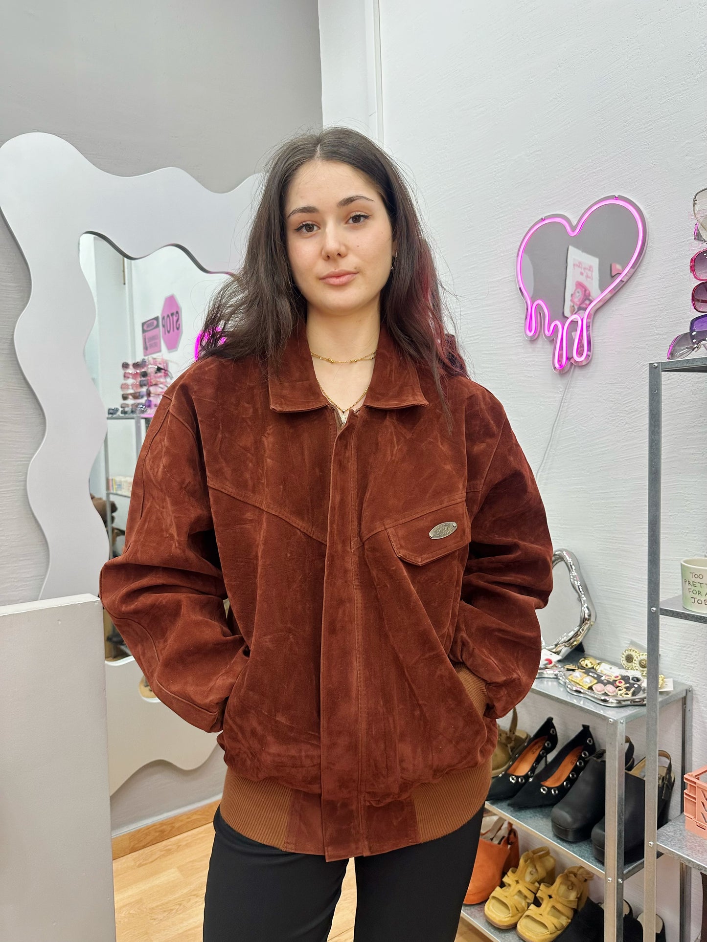 Velvet / suede bomber