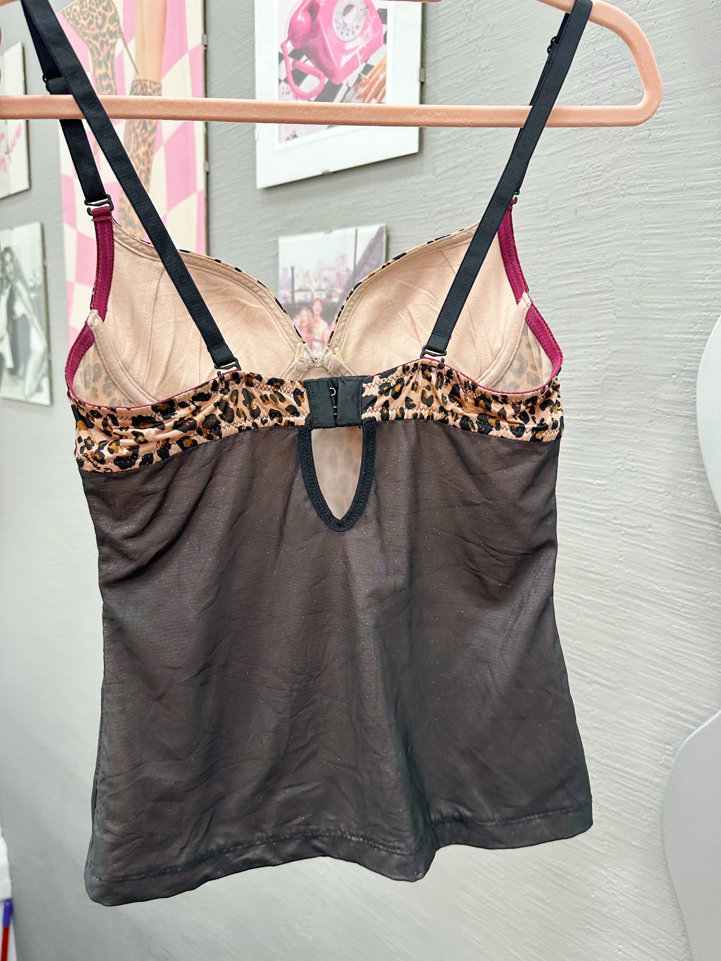 Leopard Y2K corset top