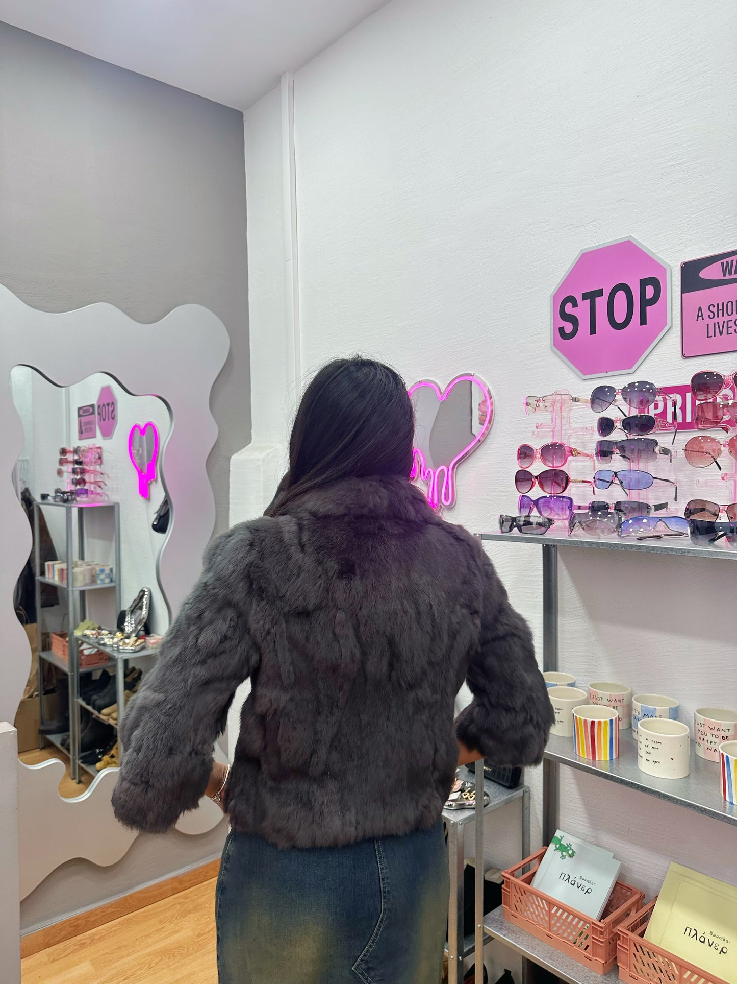 Real fur jacket
