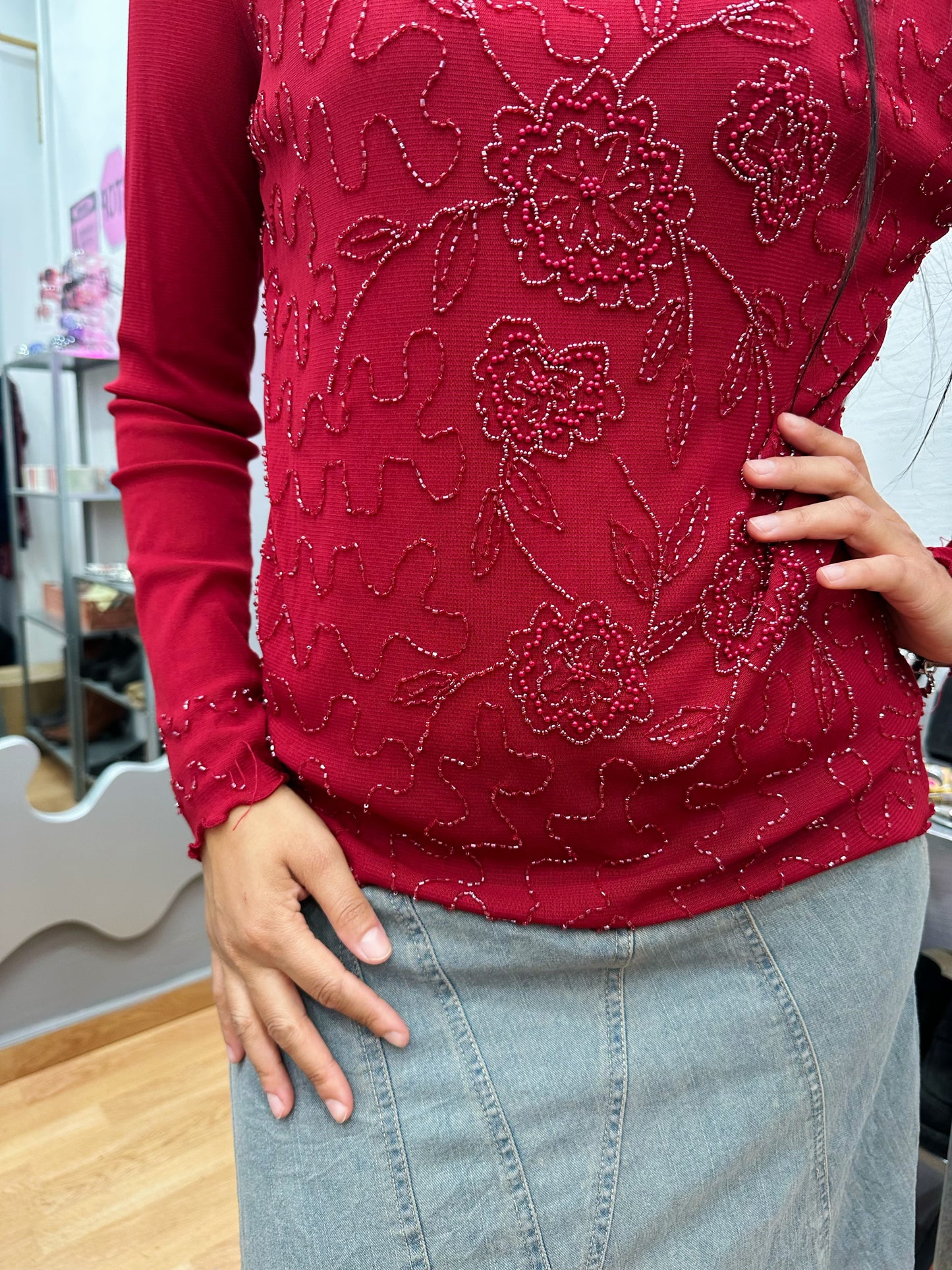 Deadstock embellished top