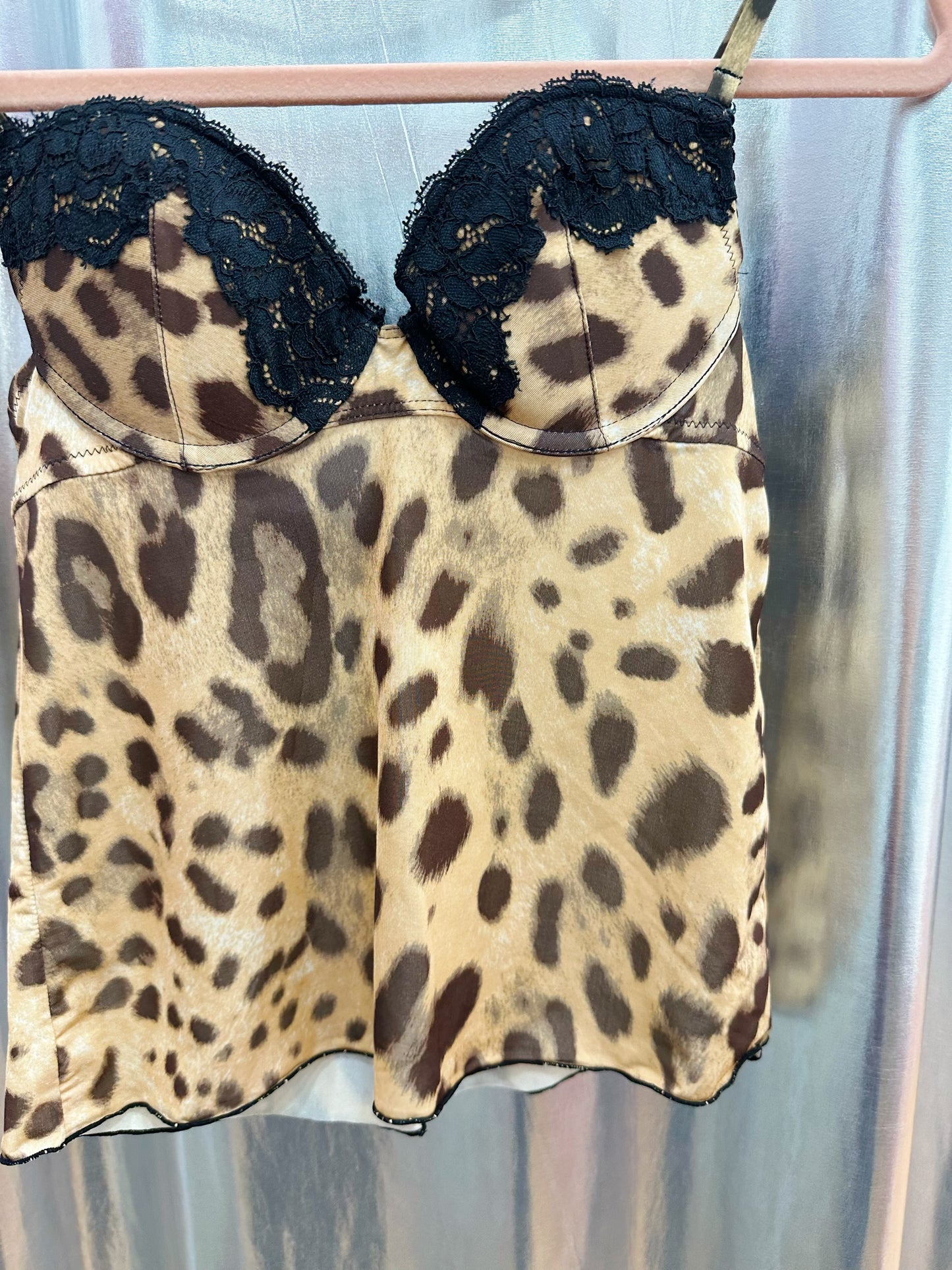 Leopard corset top