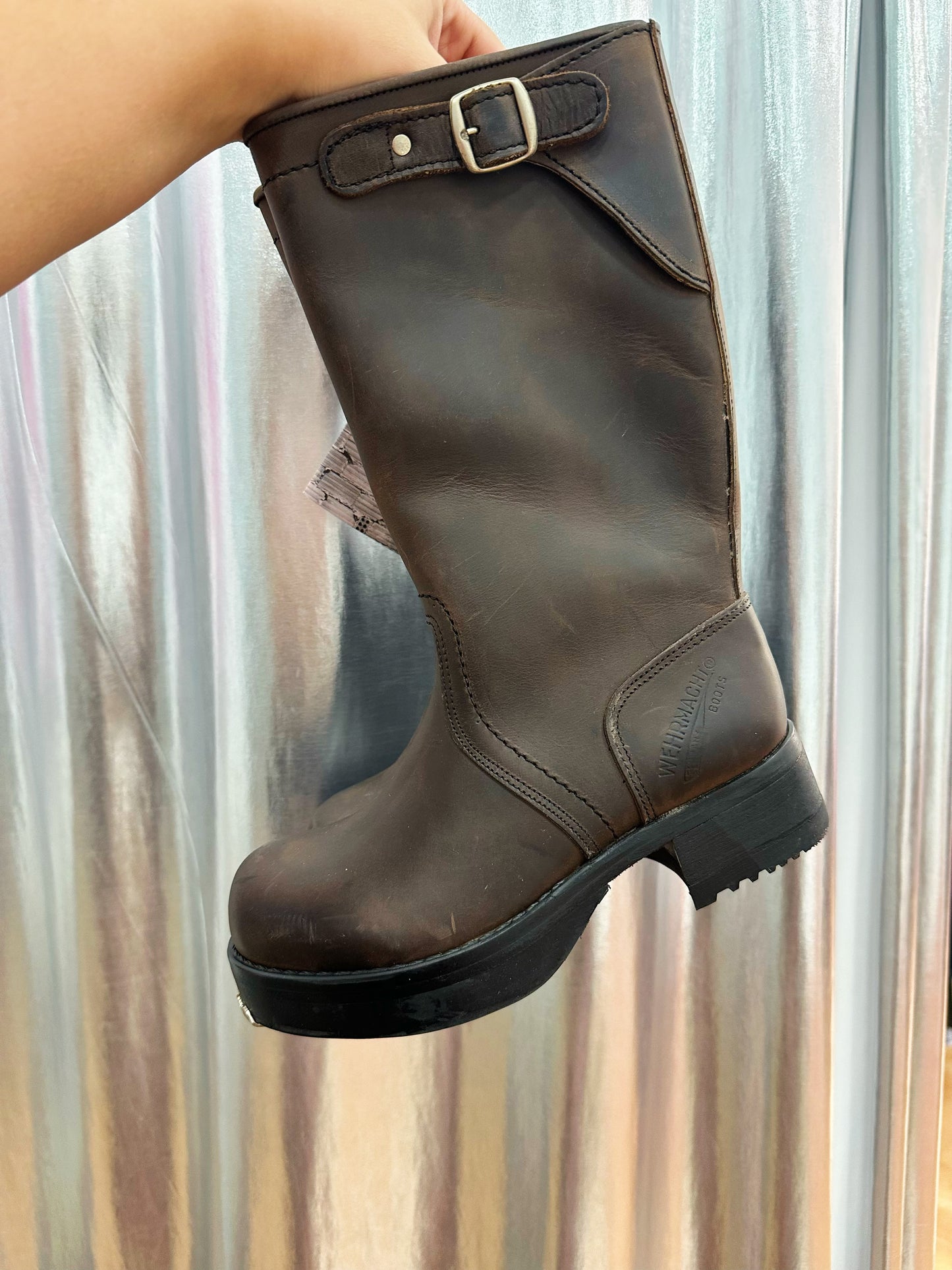 Deadstock leather boots