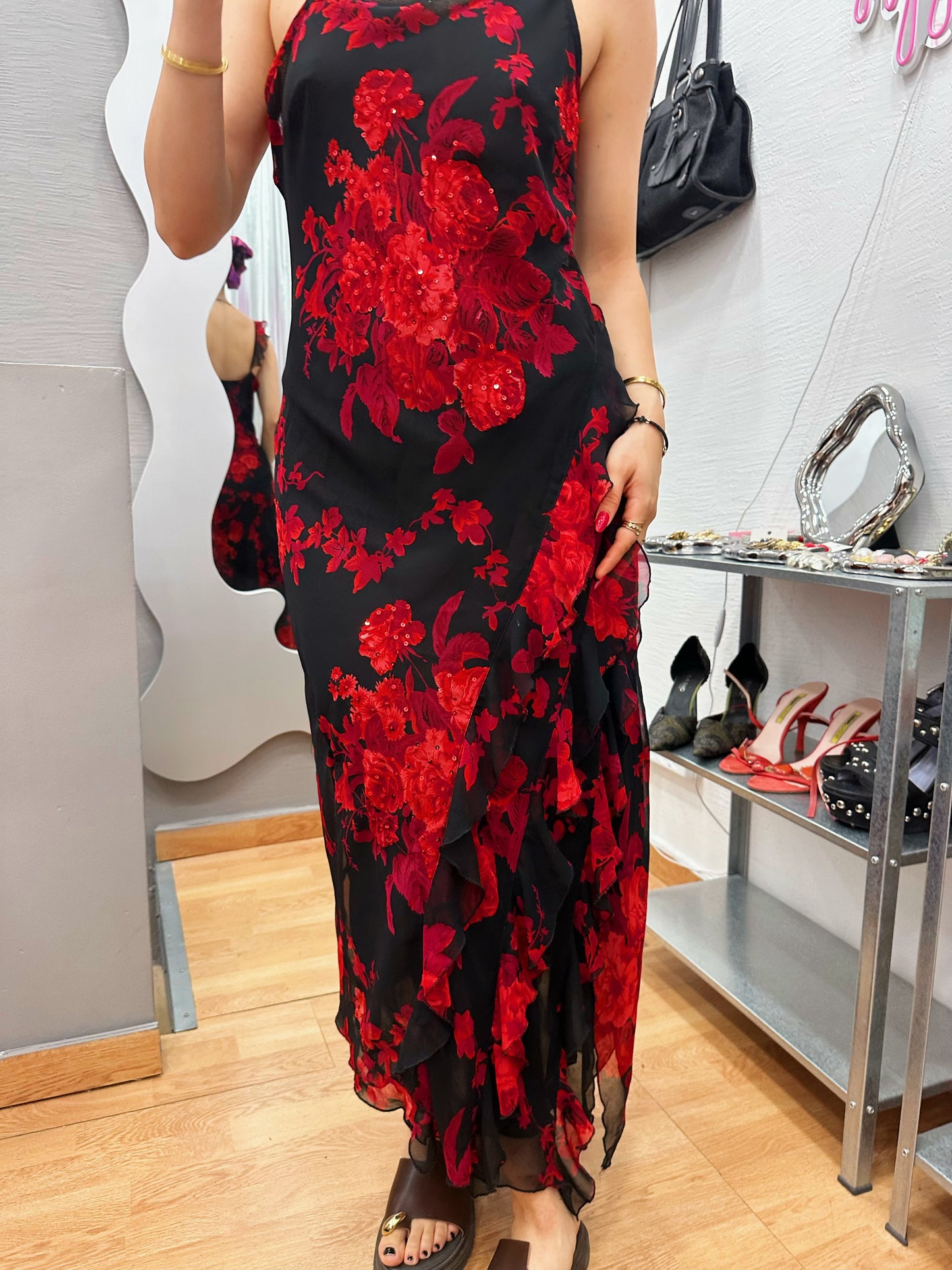 Flower 90s maxi dress
