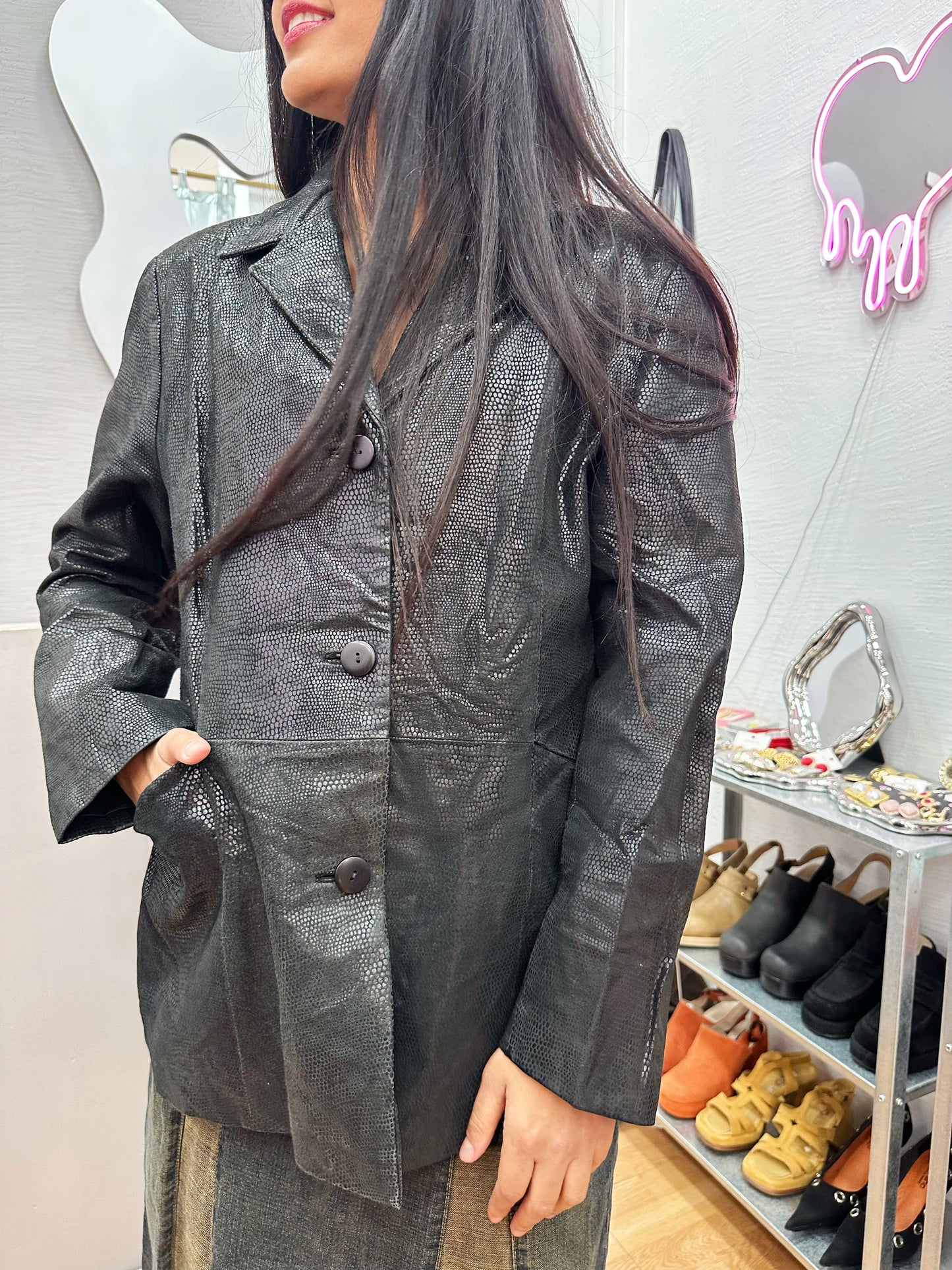 Leather jacket