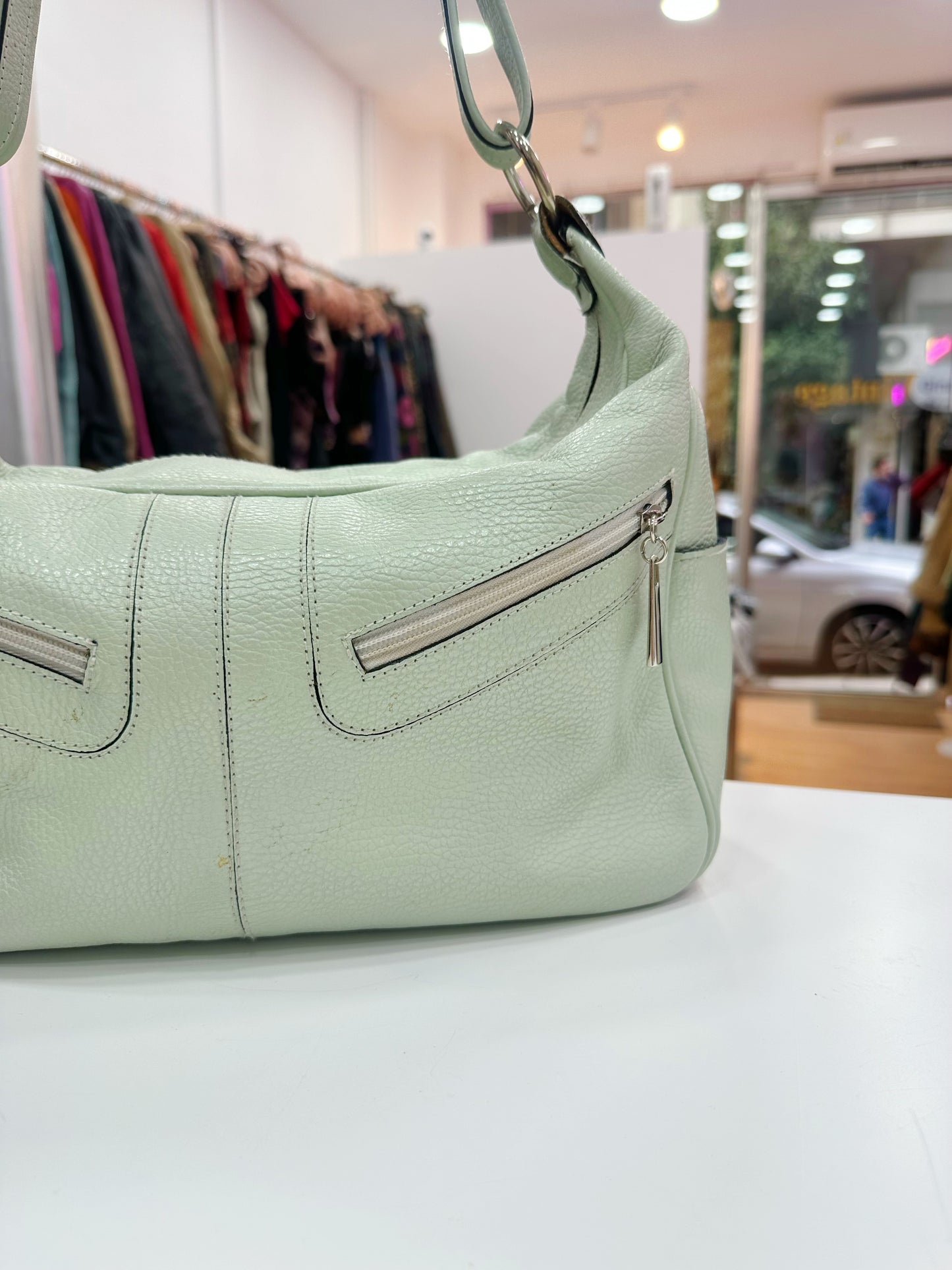 Leather baguette