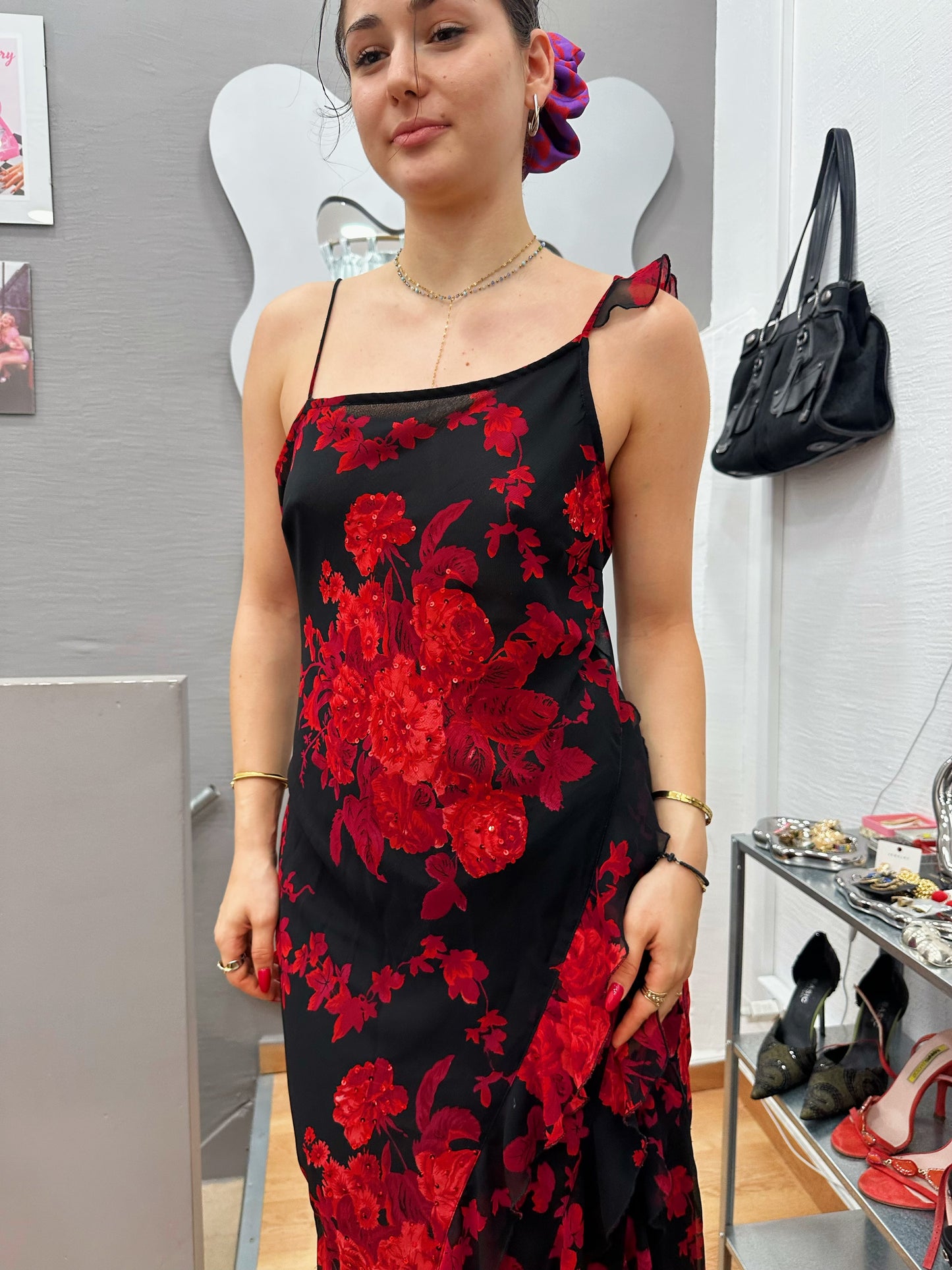 Flower 90s maxi dress