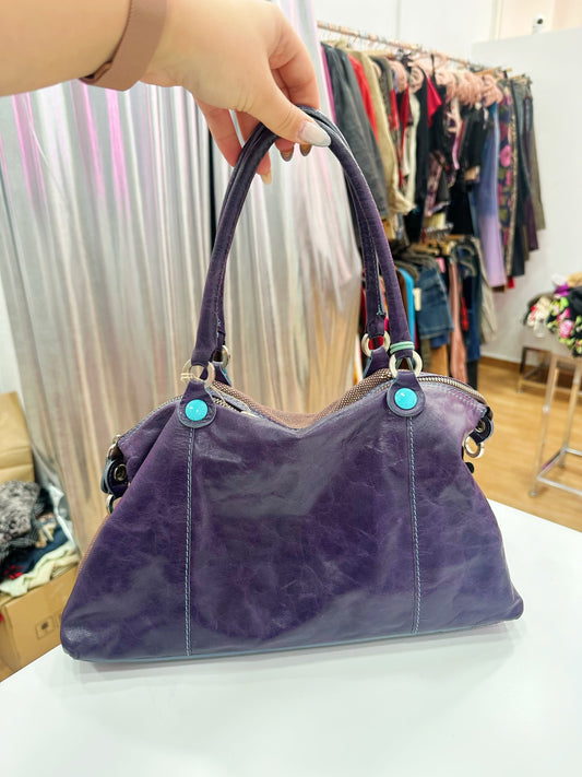 Leather & cloth baguette