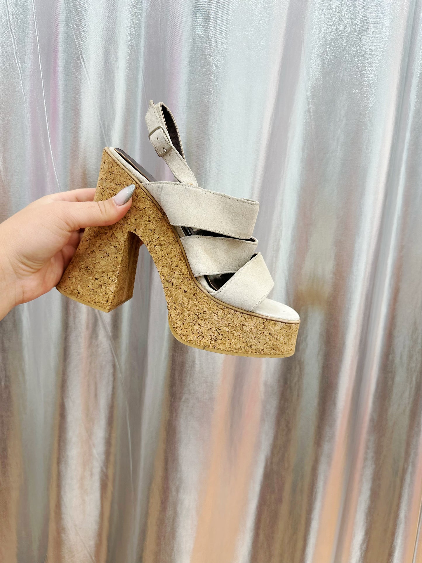 New leather heels