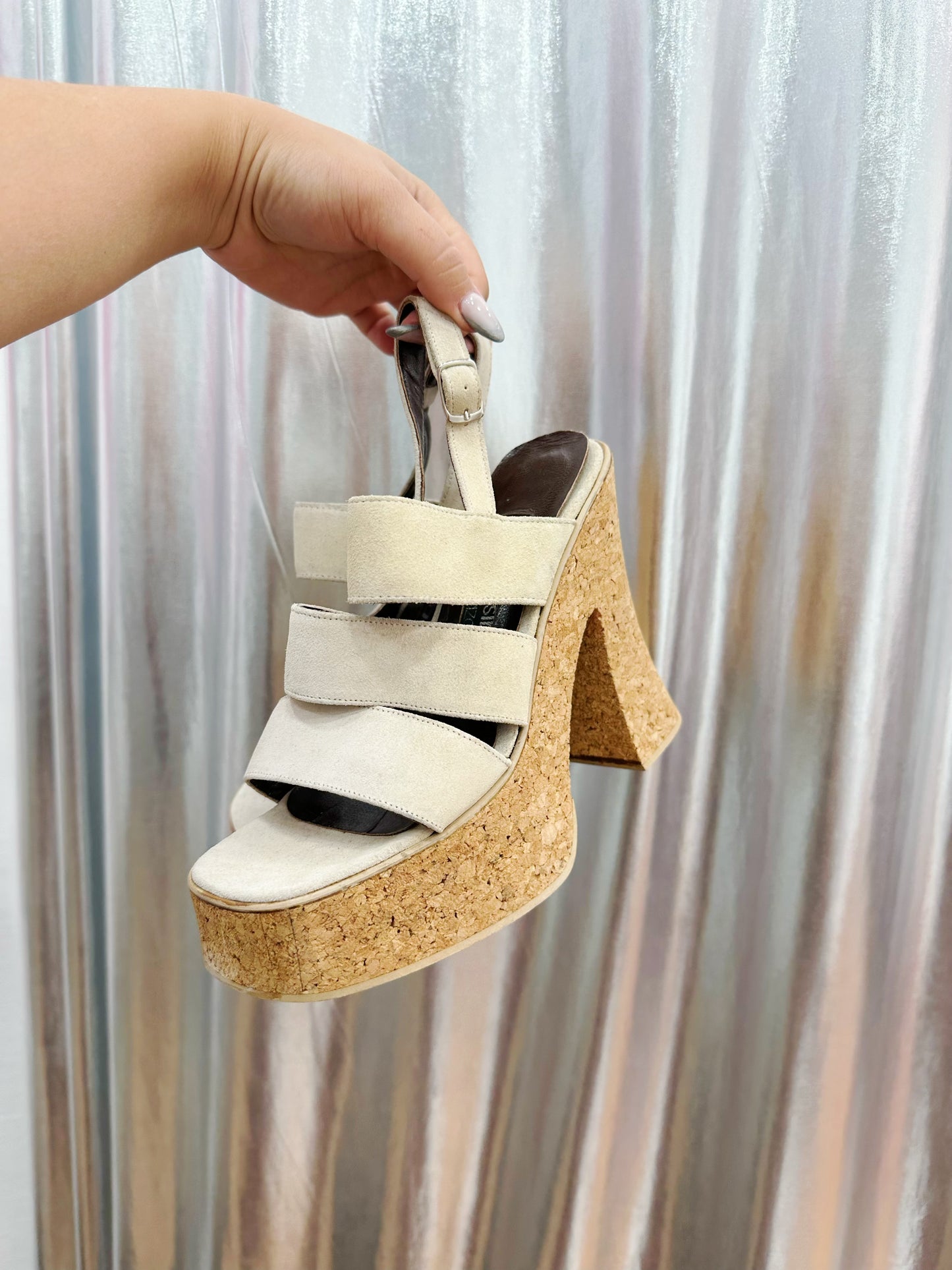 New leather heels