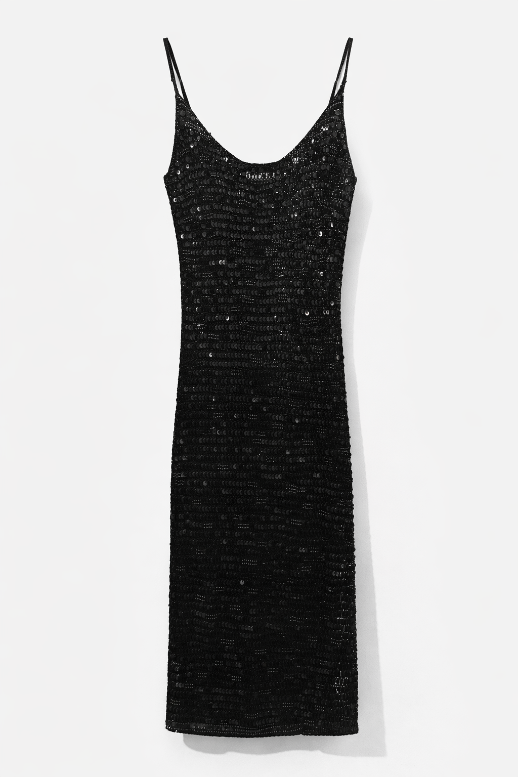 Fishnet & sequin dress