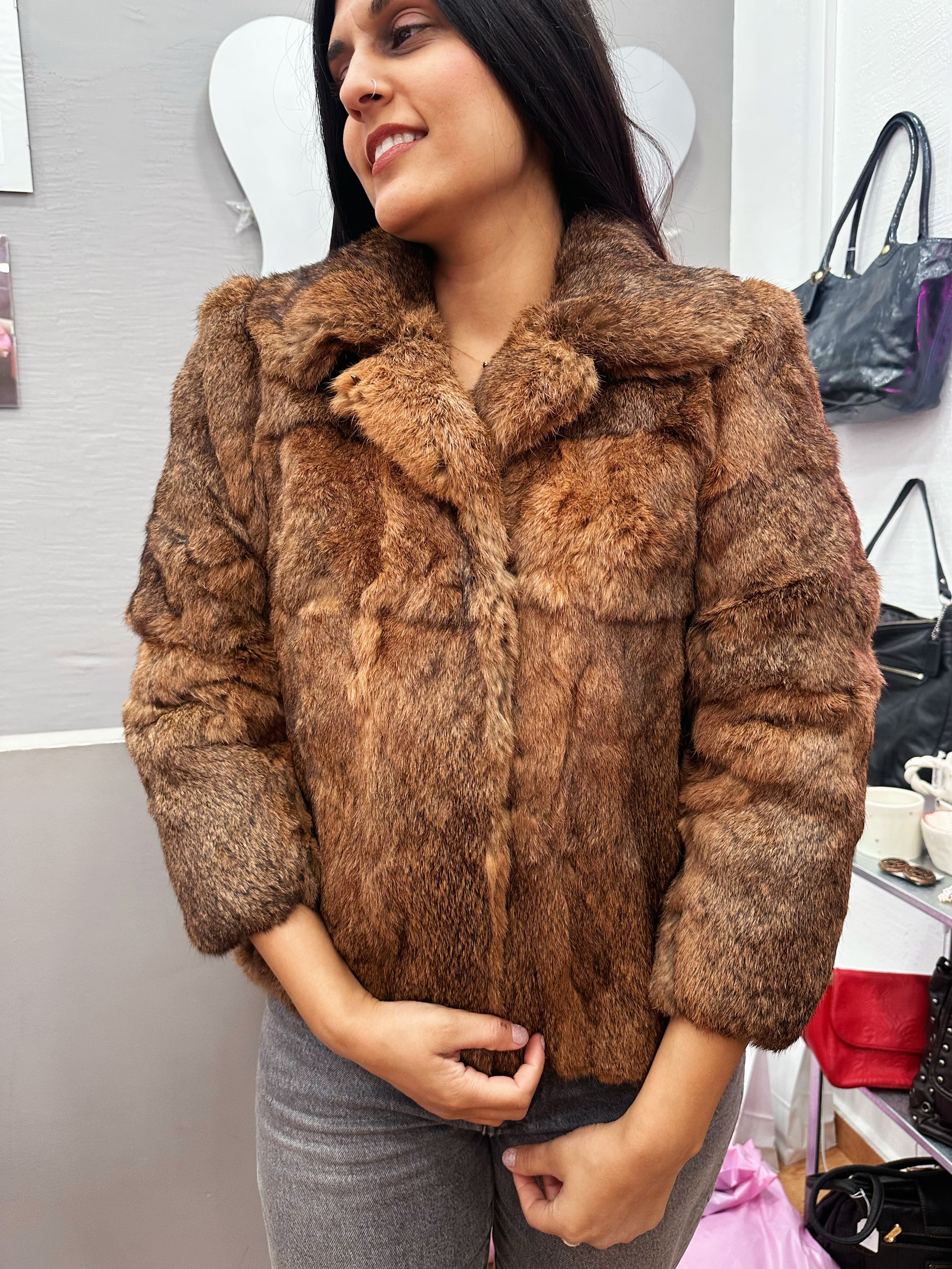 Vintage real fur jacket