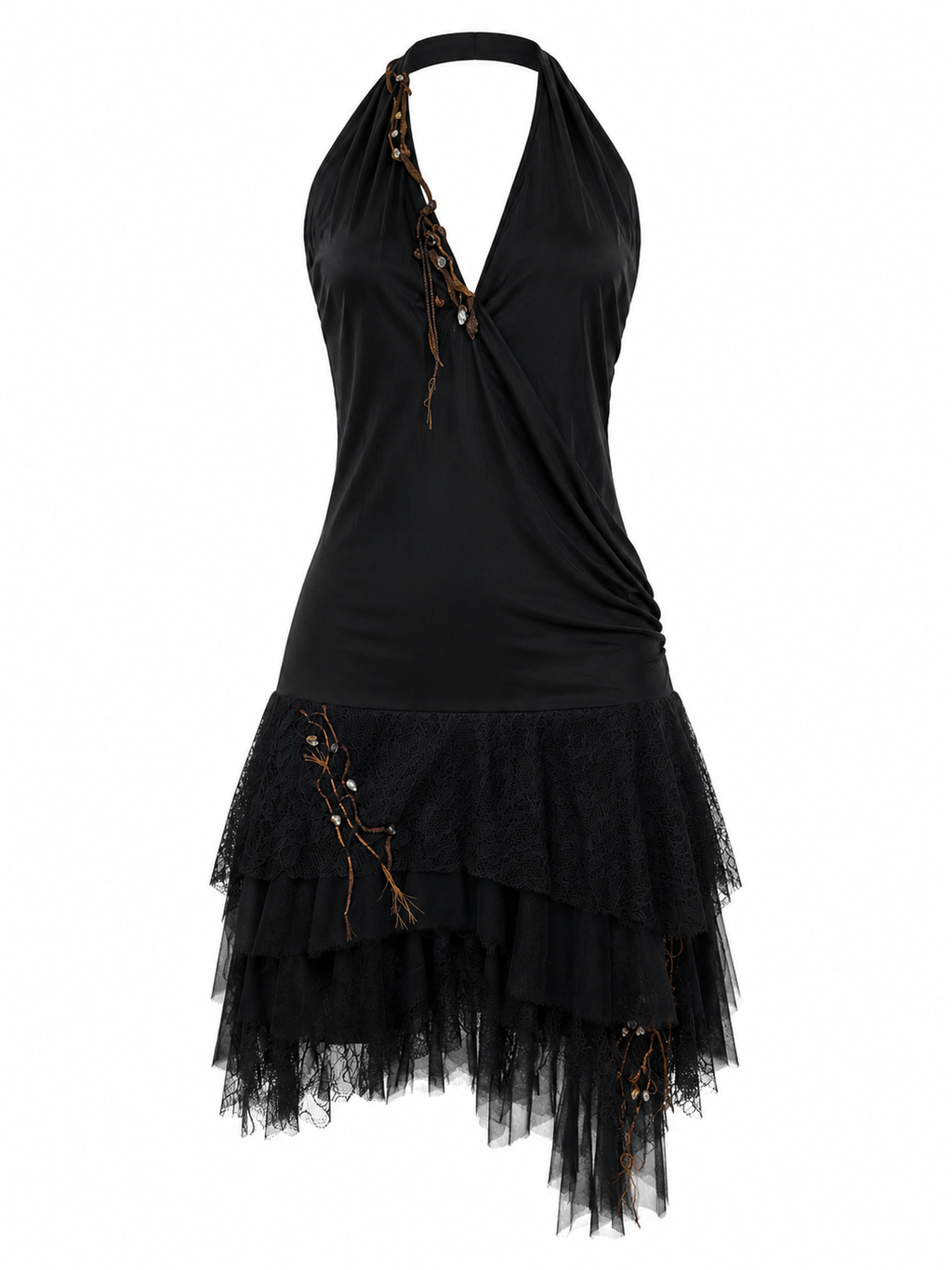 Cinema backless silk dress