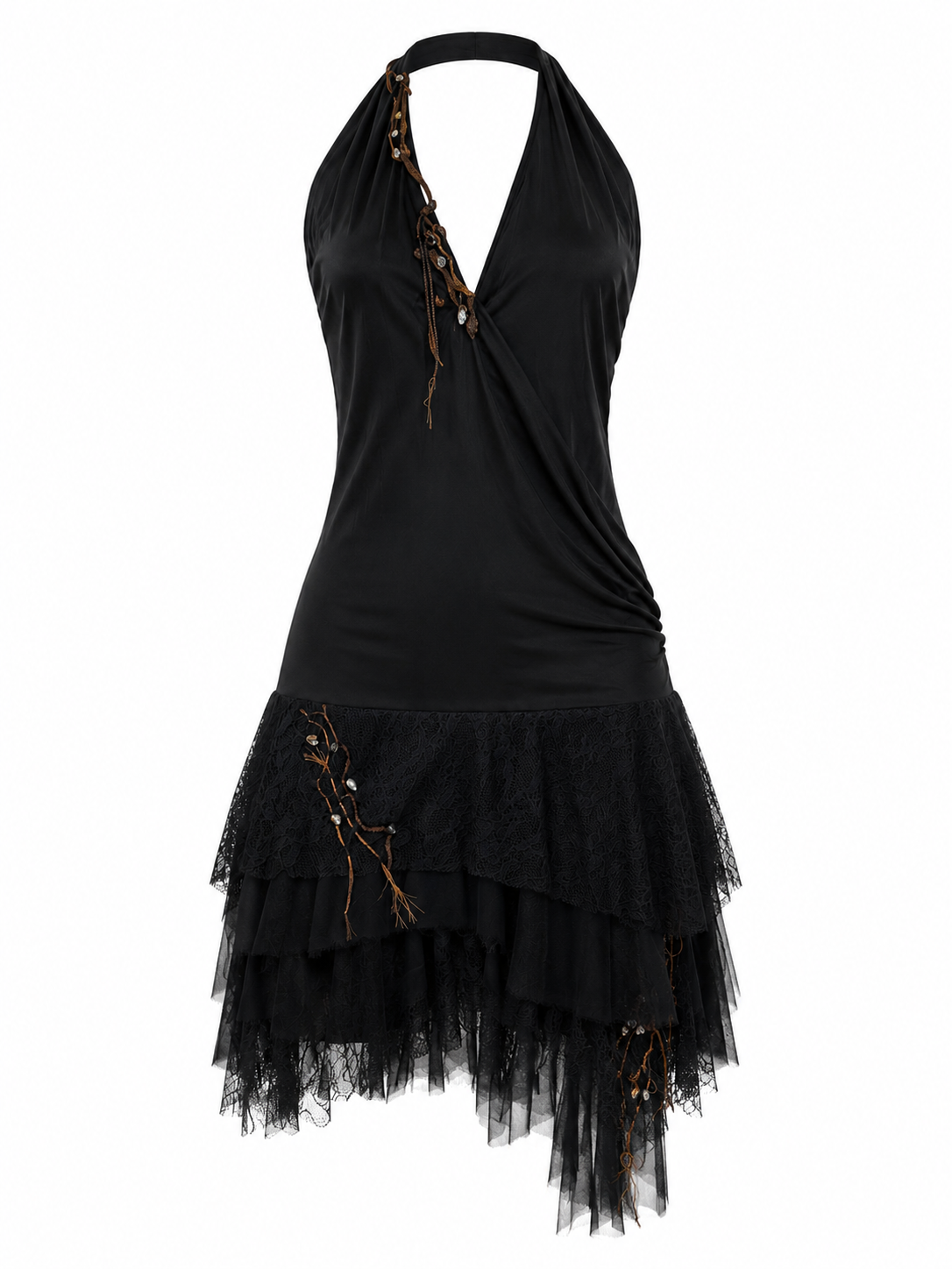 Cinema backless silk dress