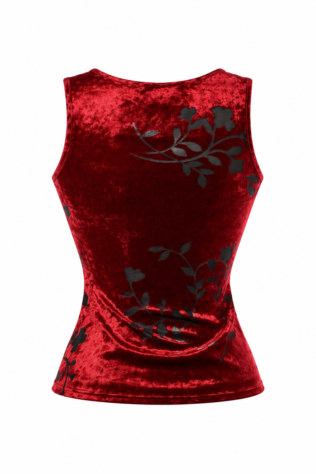 Velvet jacquard top