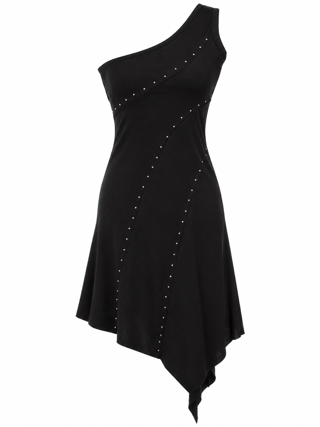 One shoulder assymetrical dress