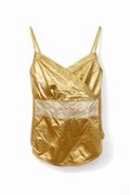 Satin golden corset