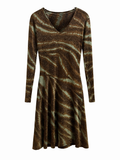 Shimmery summer asymmetrical dress