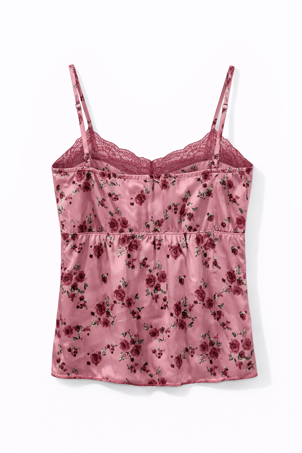 Floral satin cami top