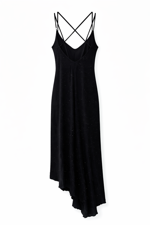 Backless sparkly dress