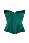 Satin corset with sequin details