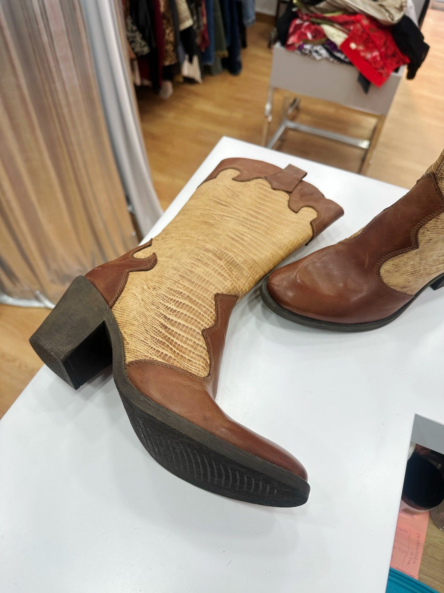 Deadstock leather boots