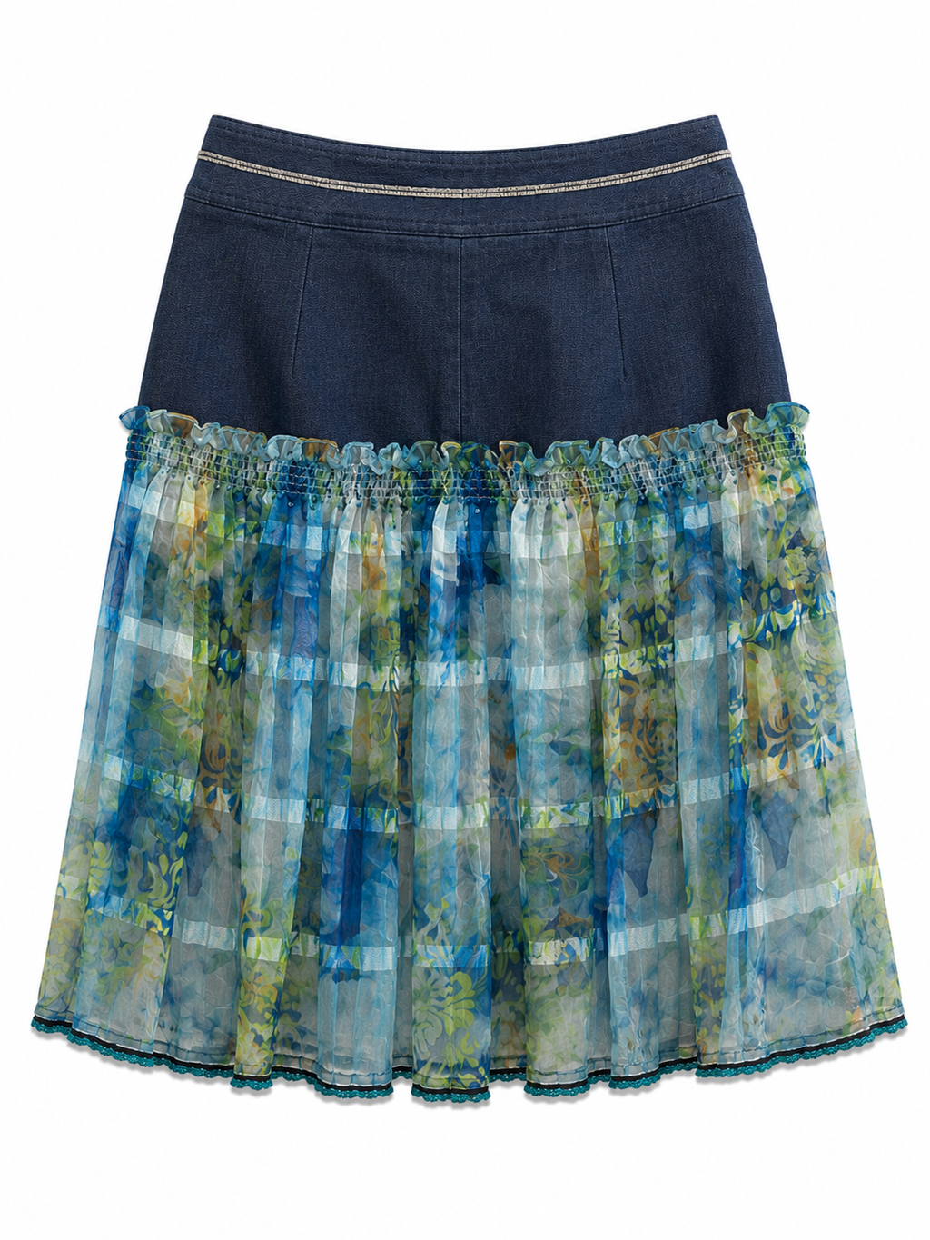 Summer denim skirt