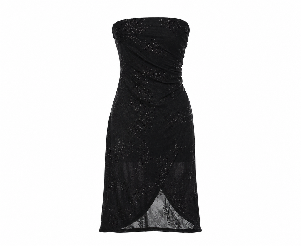 Vintage strapless sequin dress