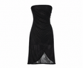 Mini sparkly strapless dress