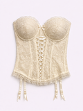 Ivory lace corset