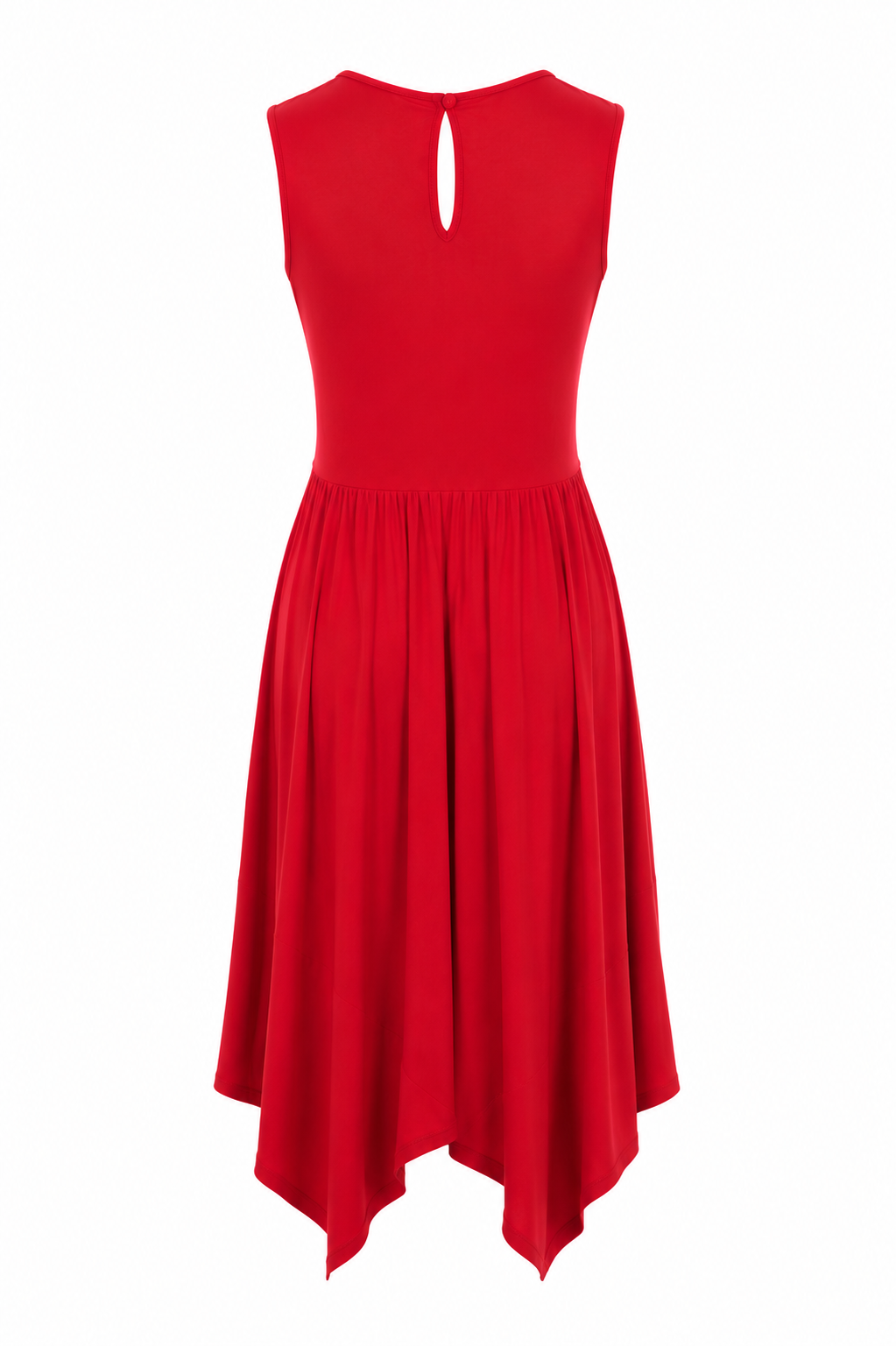 Elastic dress whith front knot