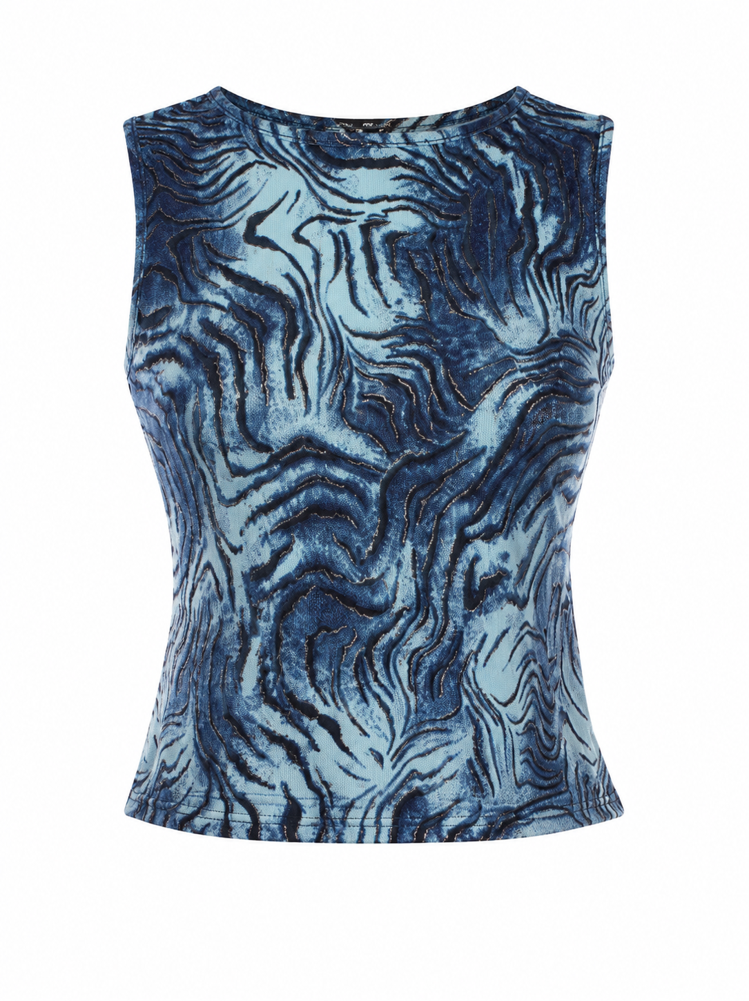 Y2K animal printed top