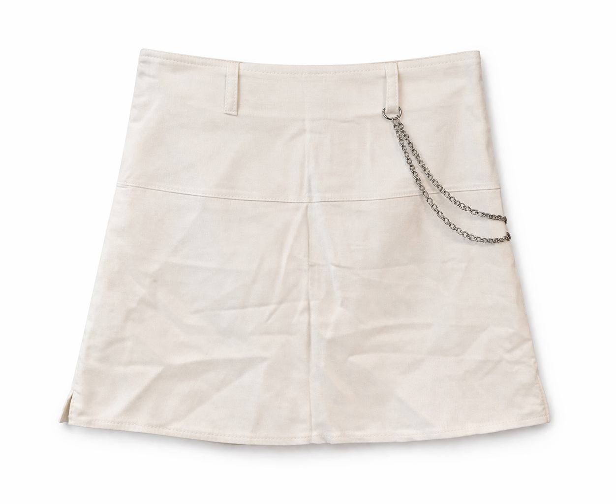 Super mini white skirt