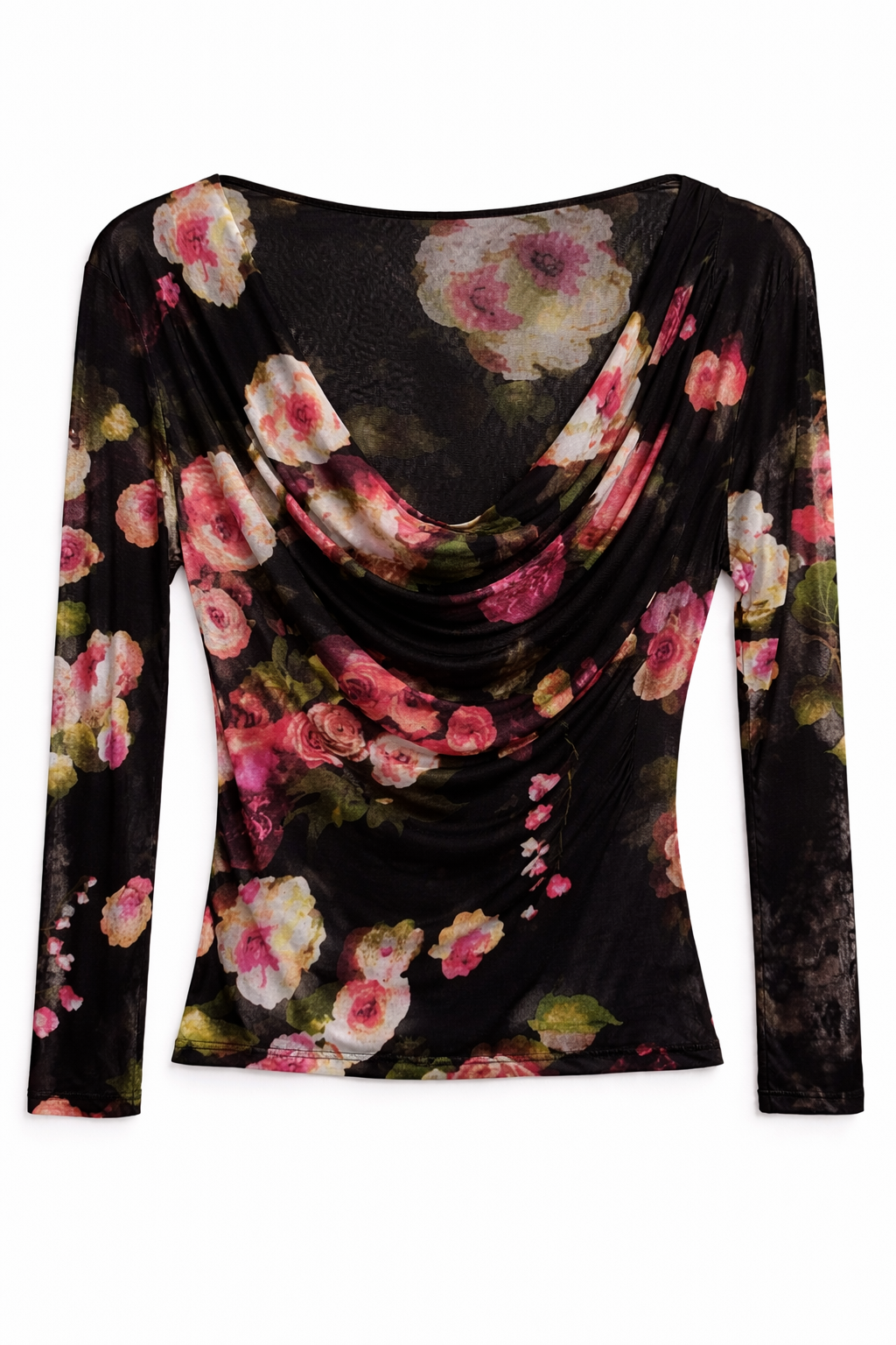 Vintage wrapped floral top
