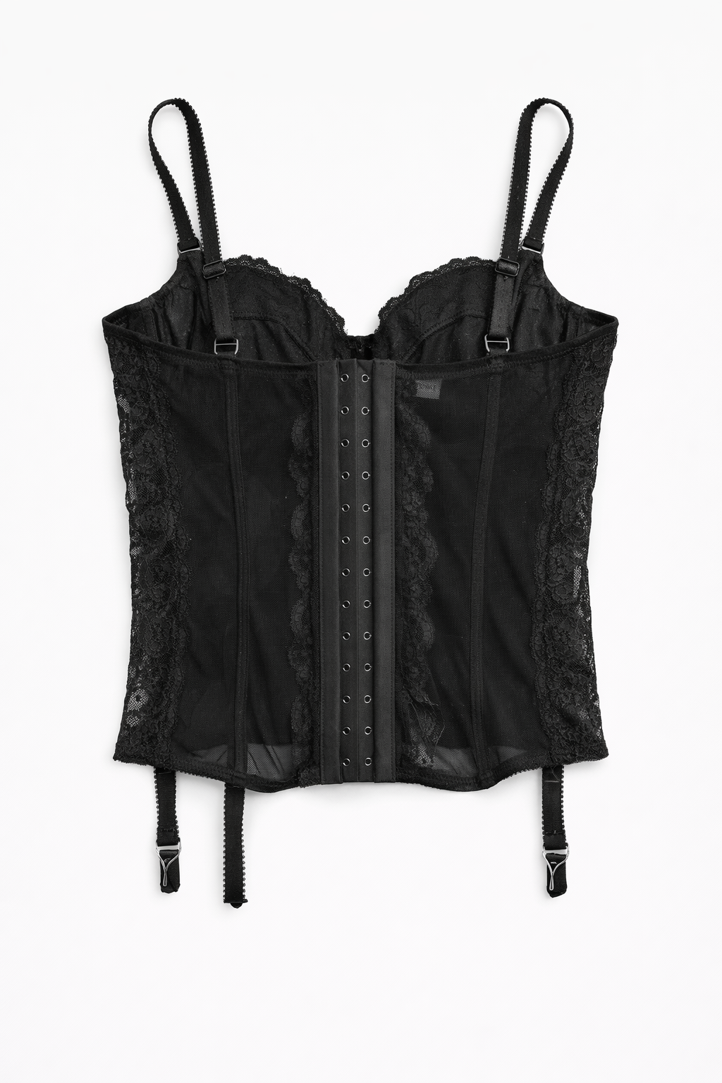 Black lace corset